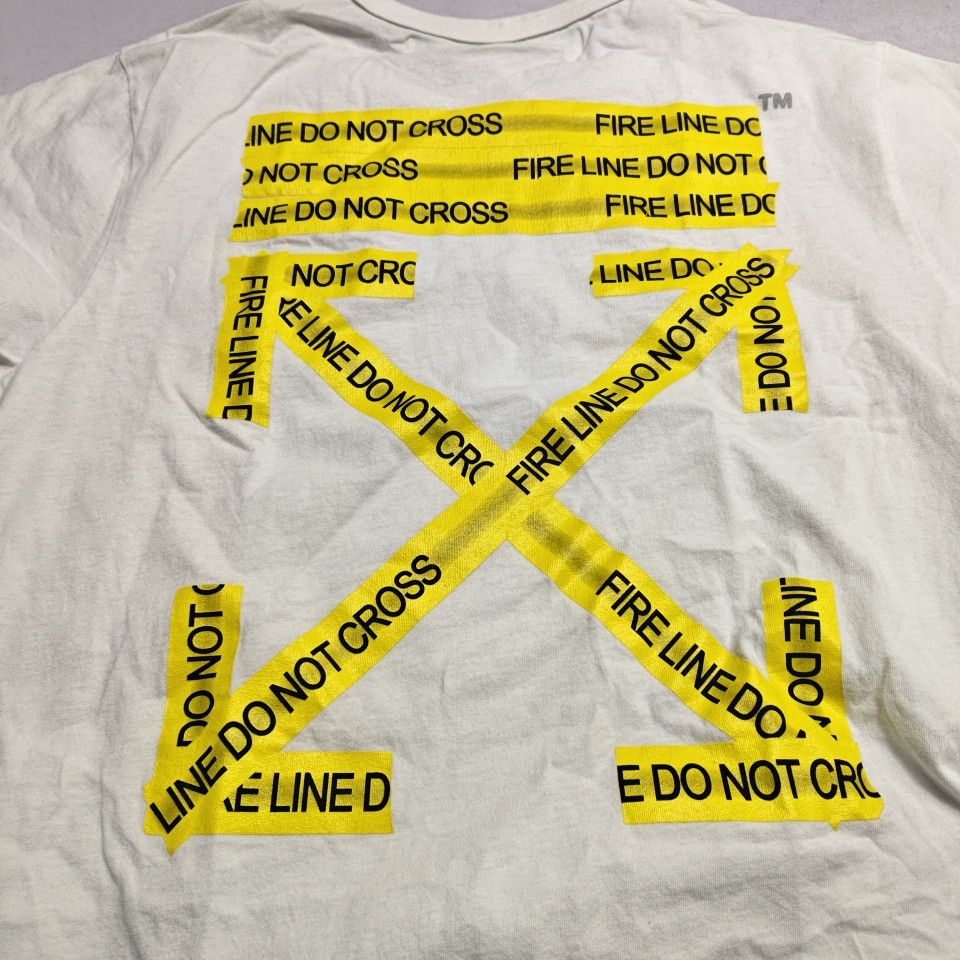 Off-White OFF-WHITE Fire Line Graphic T-Shirt Size S Size US S / EU 44-46 / 1 - 5 Thumbnail