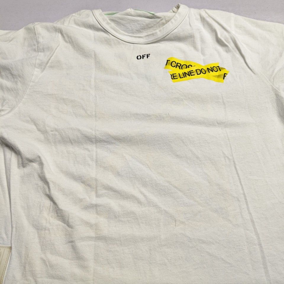 Off-White OFF-WHITE Fire Line Graphic T-Shirt Size S Size US S / EU 44-46 / 1 - 7 Thumbnail
