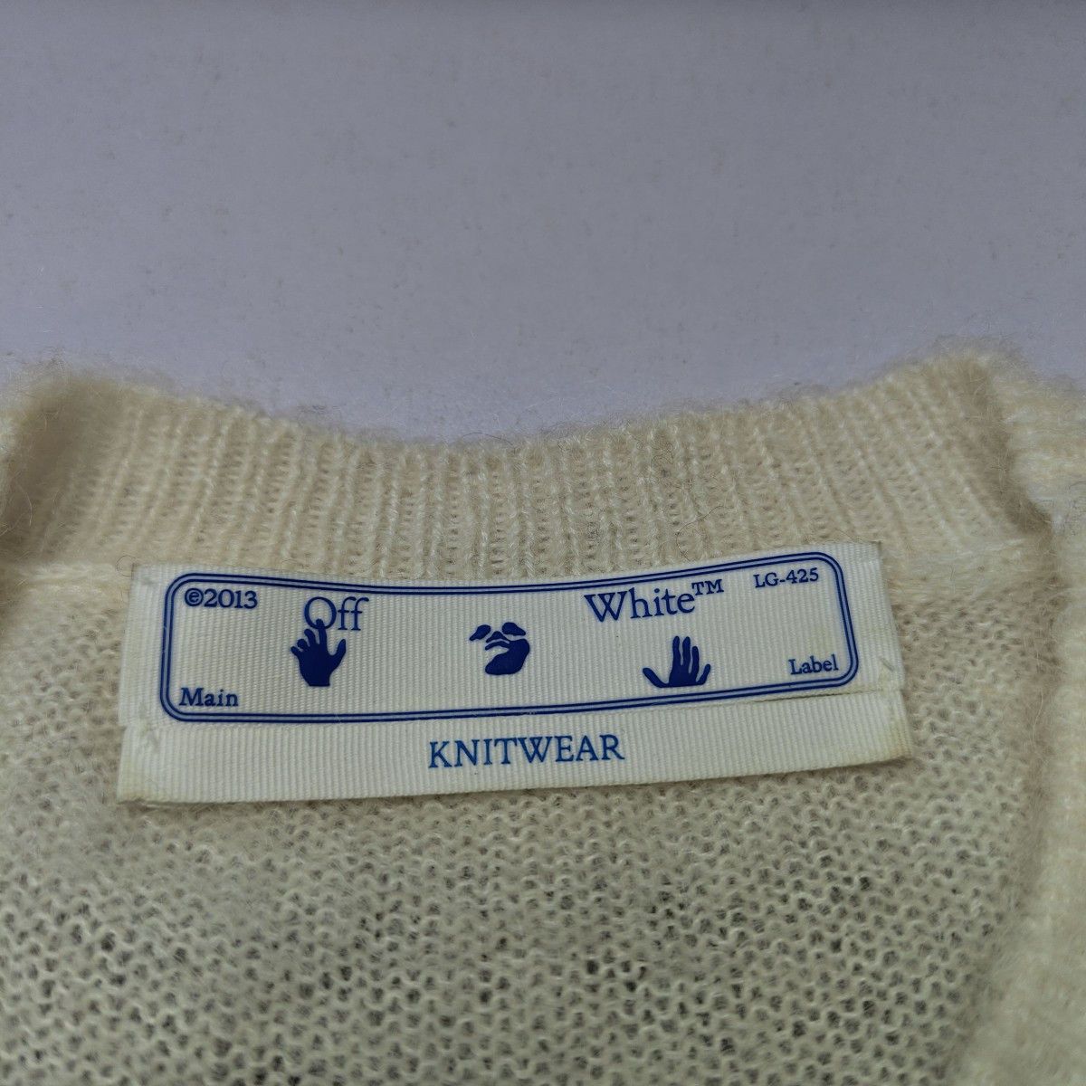 Off-White OFF-WHITE Gradient Mohair Sweater Size L Size US L / EU 52-54 / 3 - 3 Thumbnail