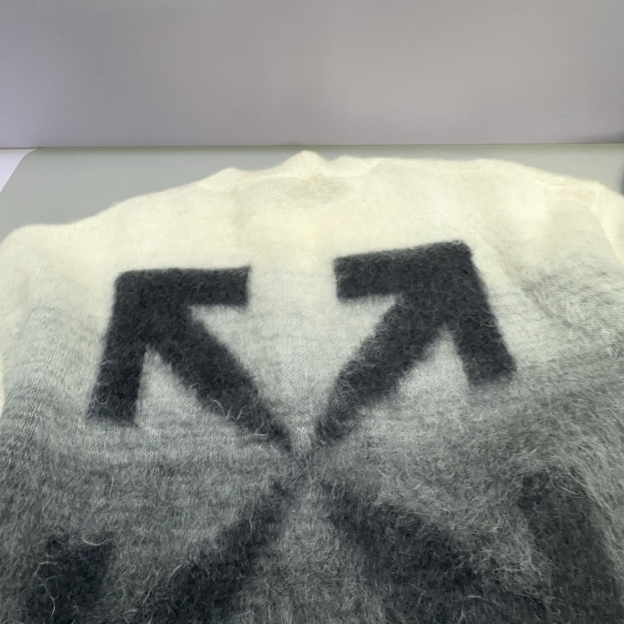 Off-White OFF-WHITE Gradient Mohair Sweater Size S Size US S / EU 44-46 / 1 - 5 Thumbnail