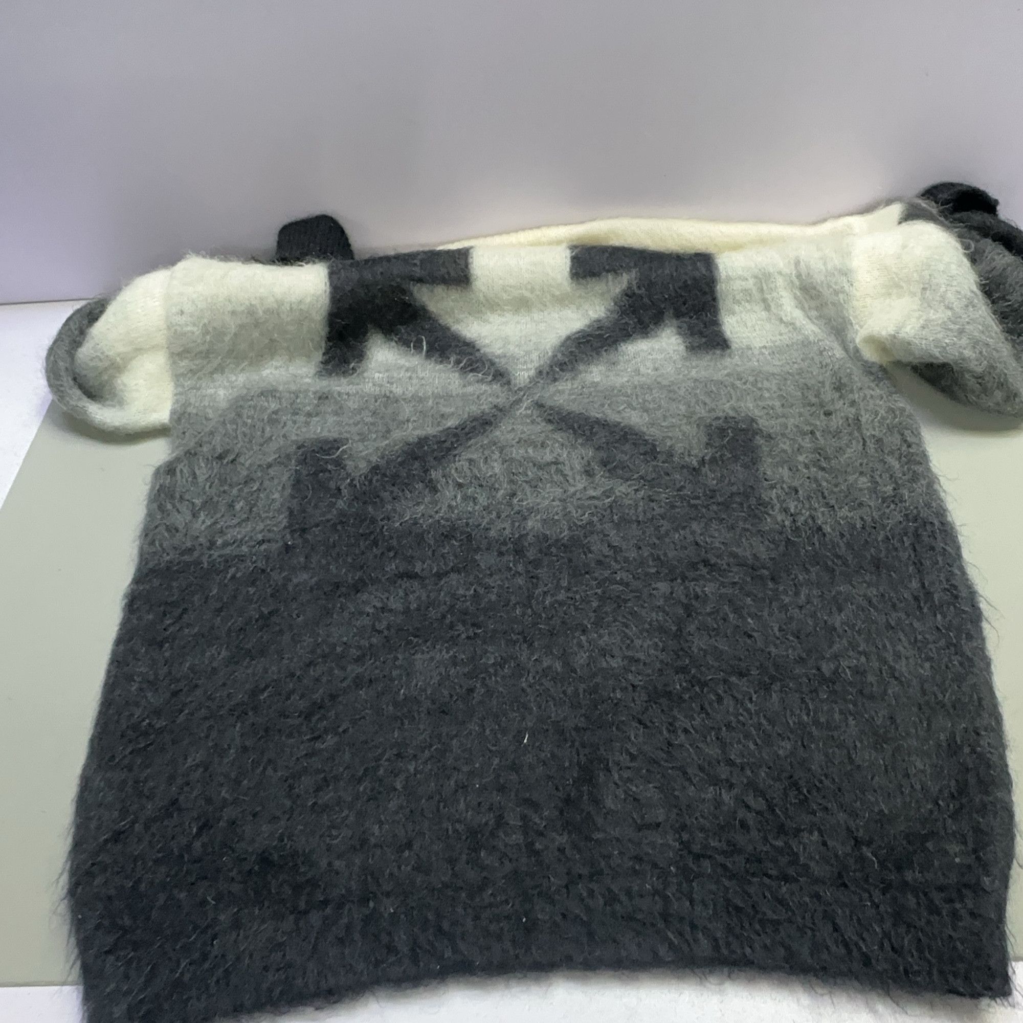 Off-White OFF-WHITE Gradient Mohair Sweater Size S Size US S / EU 44-46 / 1 - 8 Thumbnail