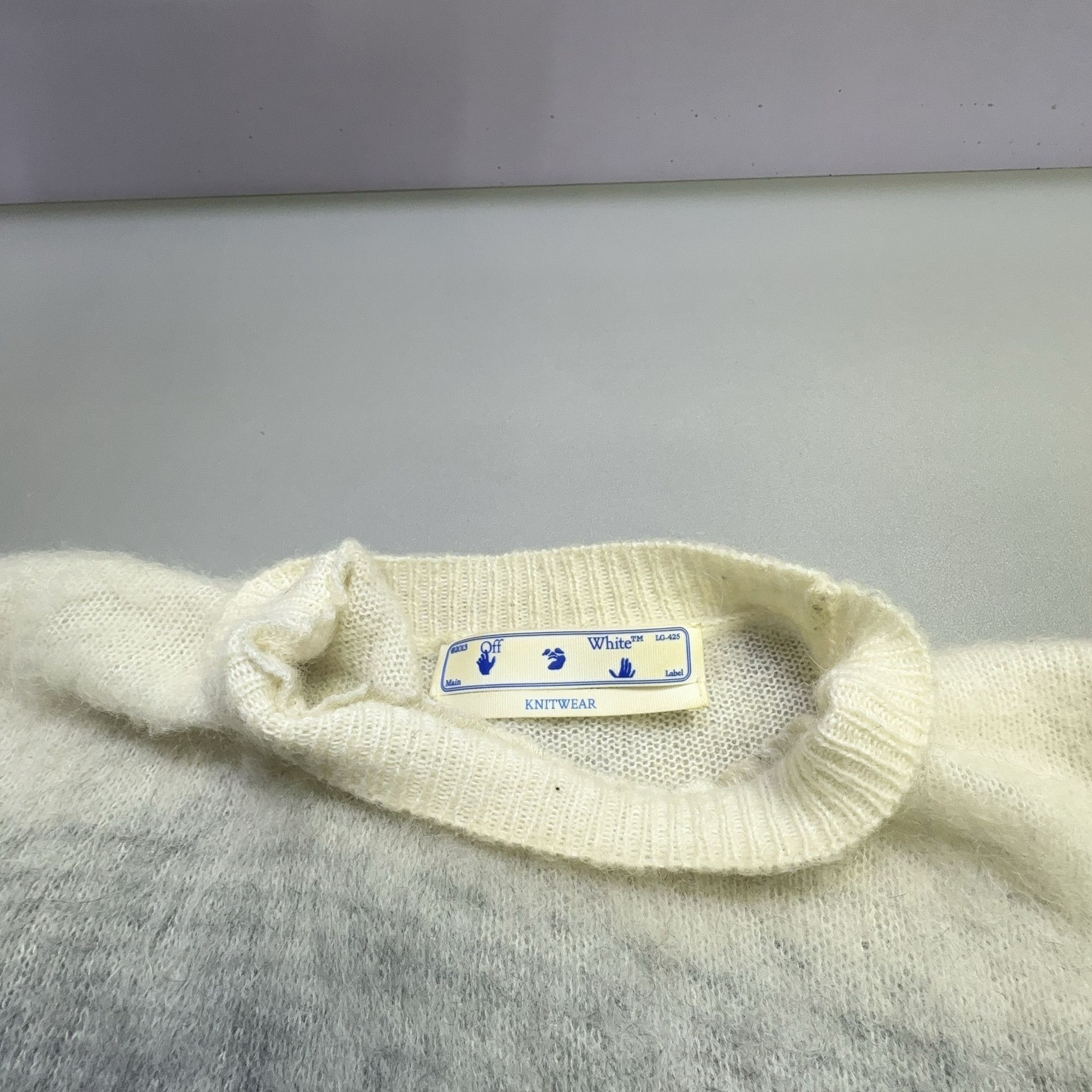 Off-White OFF-WHITE Gradient Mohair Sweater Size S Size US S / EU 44-46 / 1 - 6 Thumbnail