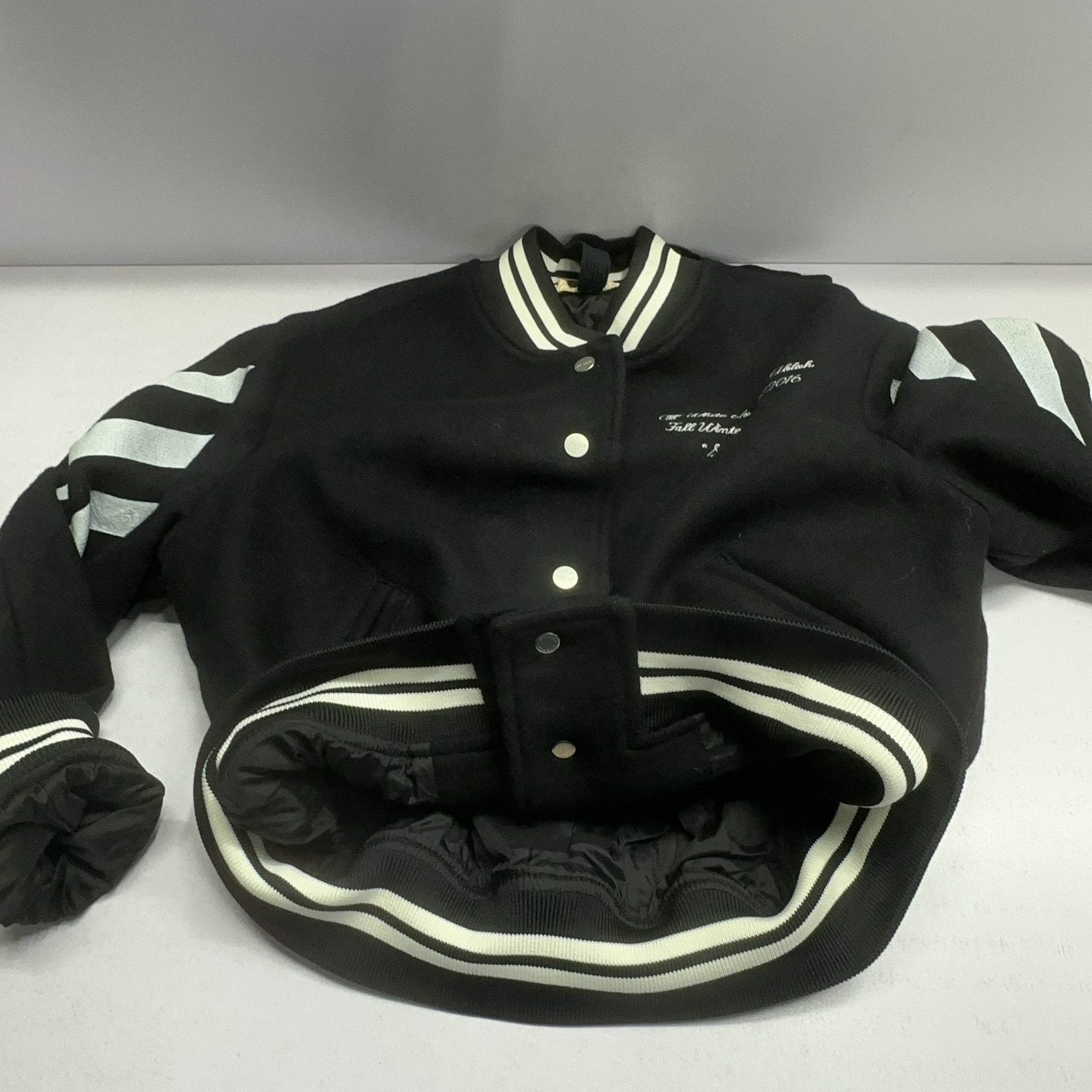 Off-White Off-White Split Ends Varsity Jacket Size XS Size US XS / EU 42 / 0 - 9 Thumbnail