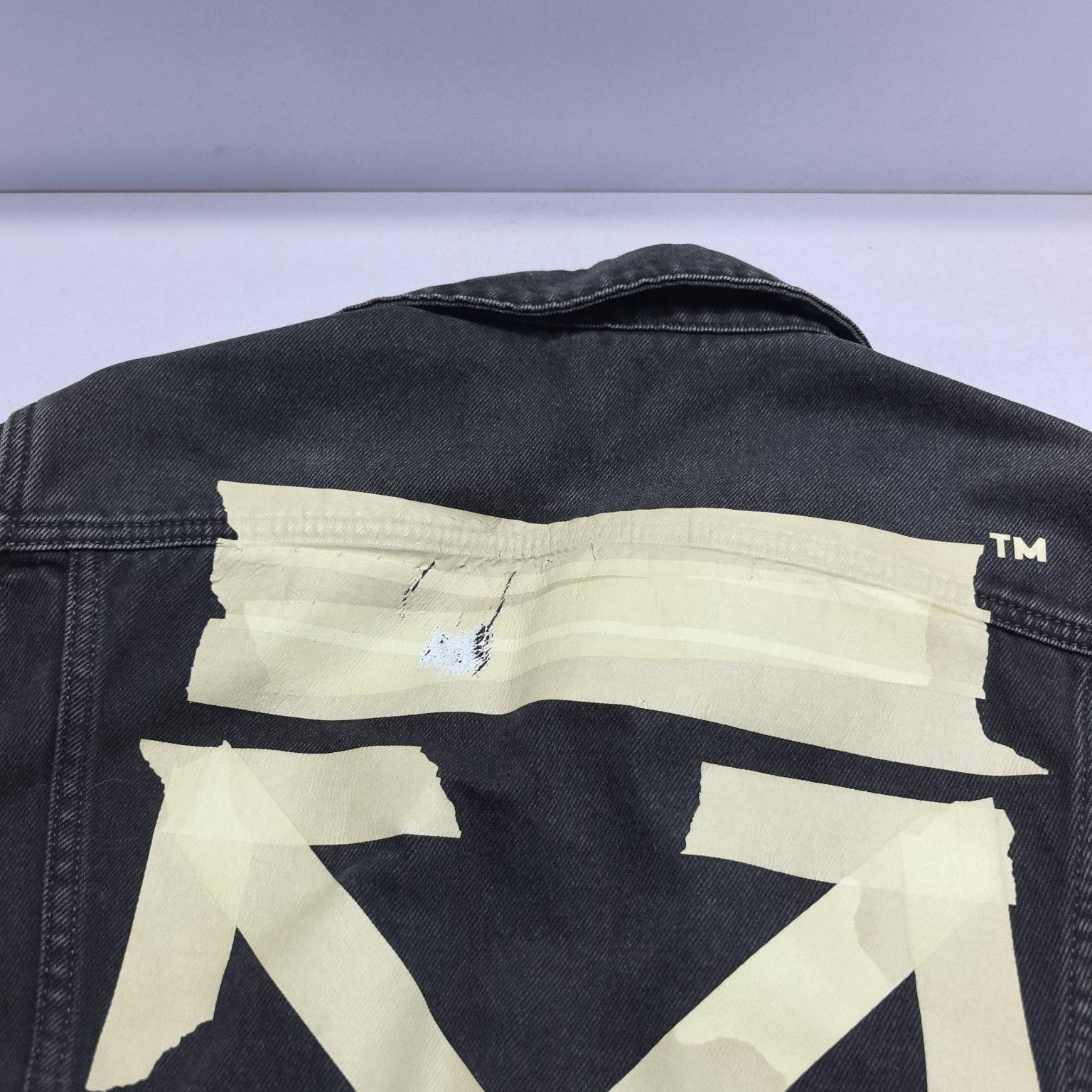 Off-White Off-White Tape Arrow Denim Jacket Size S Size US S / EU 44-46 / 1 - 8 Thumbnail
