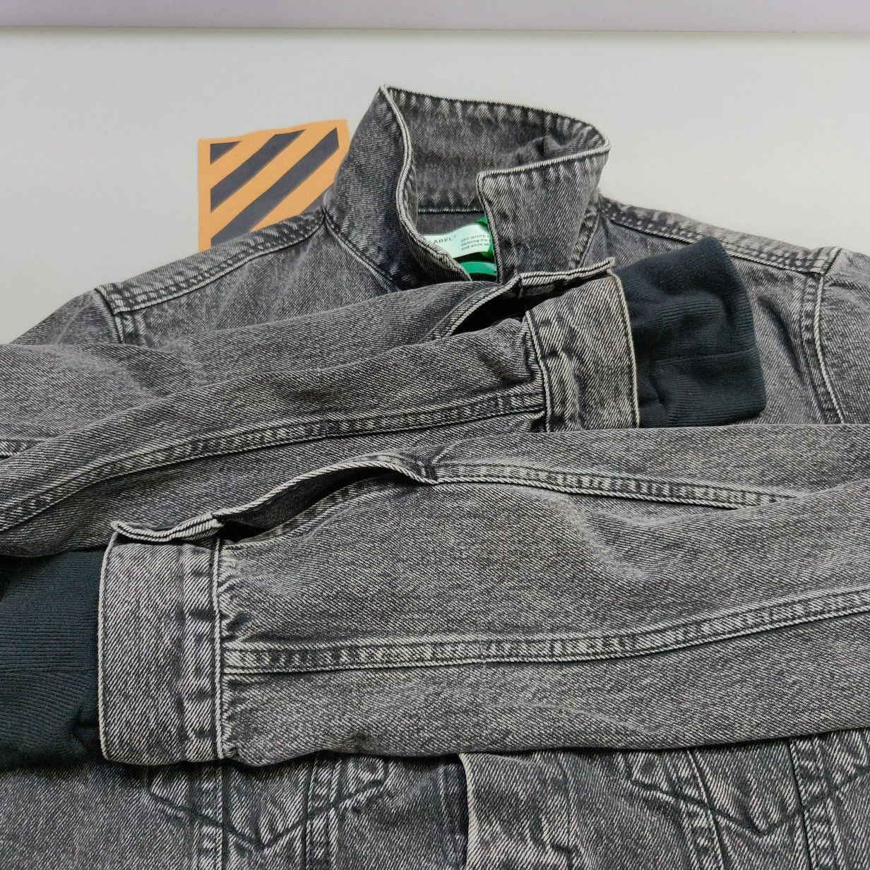 Off-White Off-White Graphic Arrow Denim Jacket Size M Size US M / EU 48-50 / 2 - 7 Thumbnail