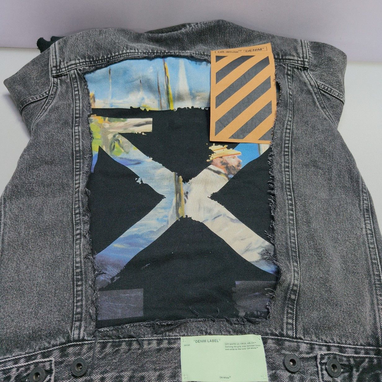 Off-White Off-White Graphic Arrow Denim Jacket Size M Size US M / EU 48-50 / 2 - 10 Thumbnail