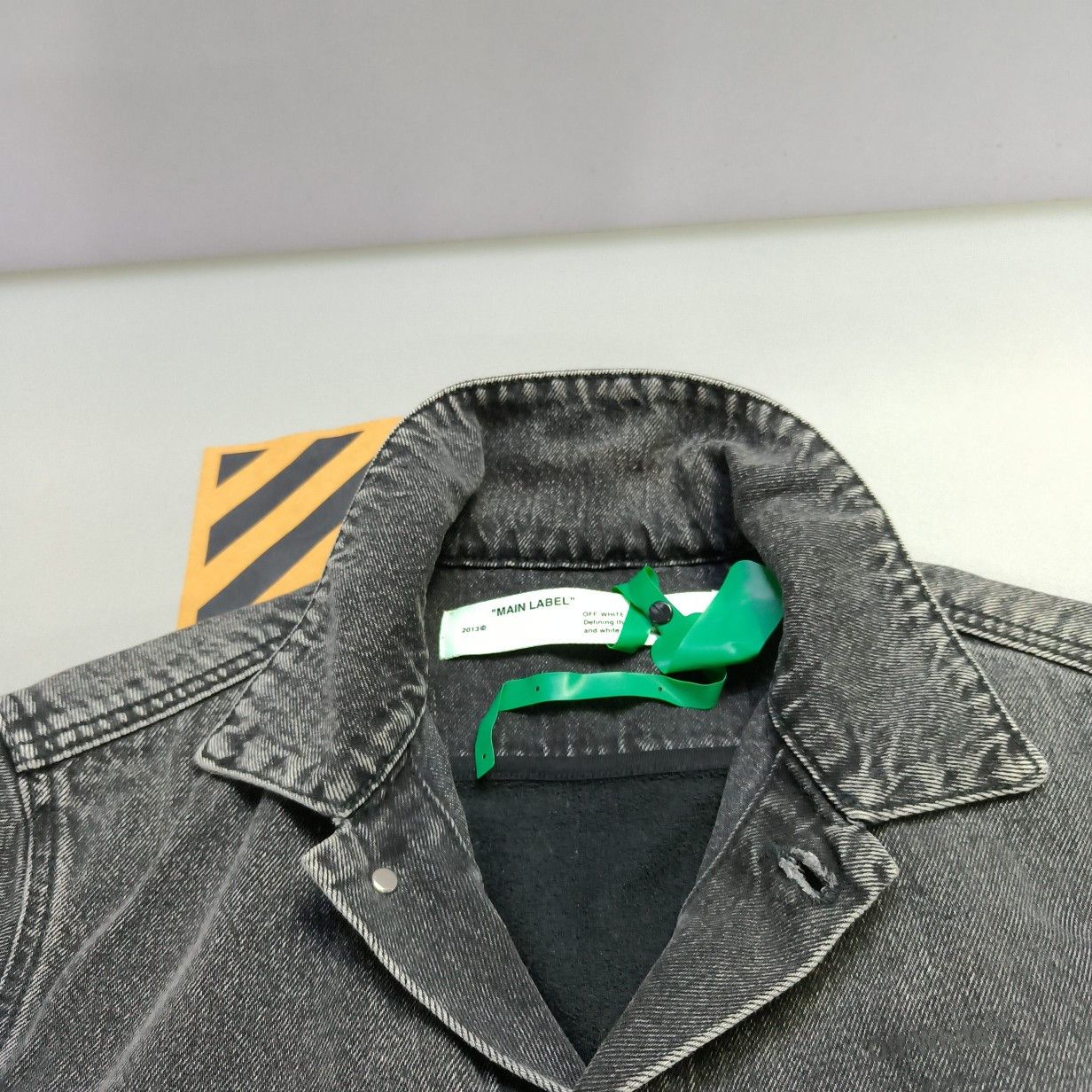 Off-White Off-White Graphic Arrow Denim Jacket Size M Size US M / EU 48-50 / 2 - 6 Thumbnail