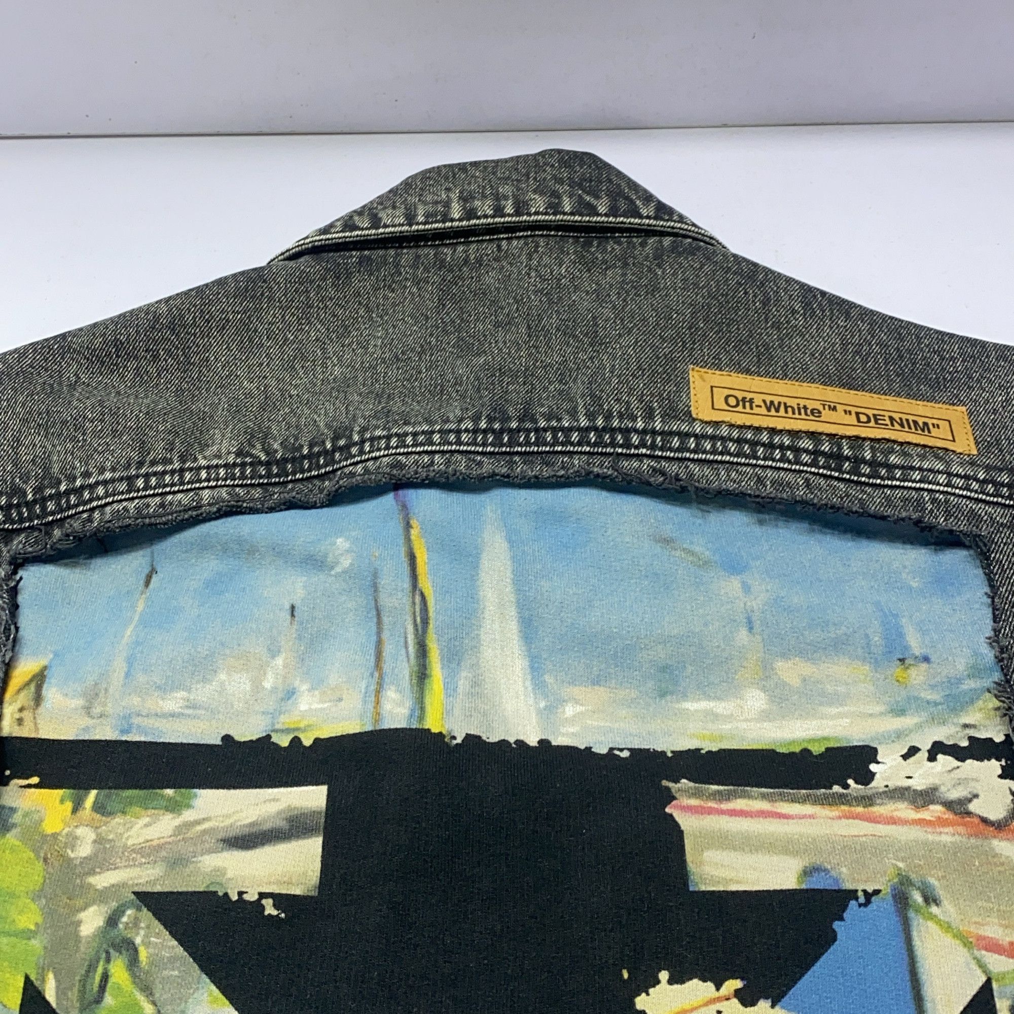 Off-White OFF-WHITE Graphic Artwork Denim Jacket L Size US L / EU 52-54 / 3 - 5 Thumbnail
