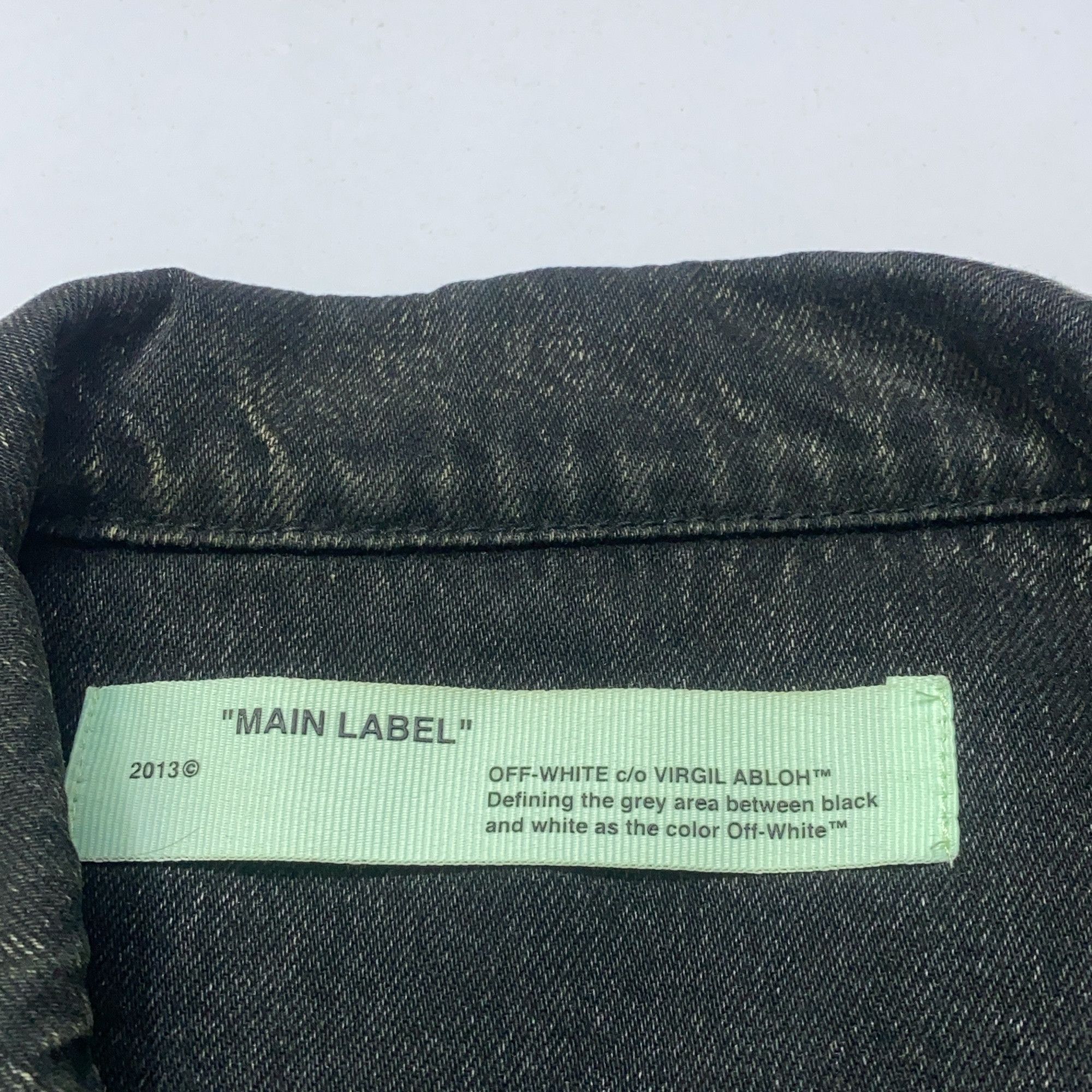 Off-White OFF-WHITE Graphic Artwork Denim Jacket L Size US L / EU 52-54 / 3 - 4 Thumbnail