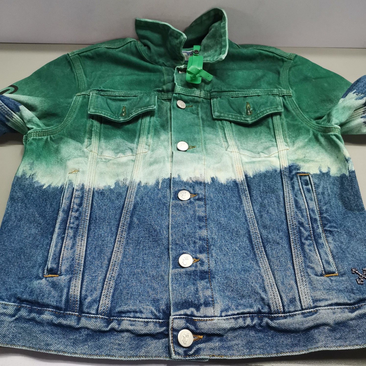 Off-White Off-White Gradient Denim Jacket Size XS Size US XS / EU 42 / 0 - 12 Thumbnail