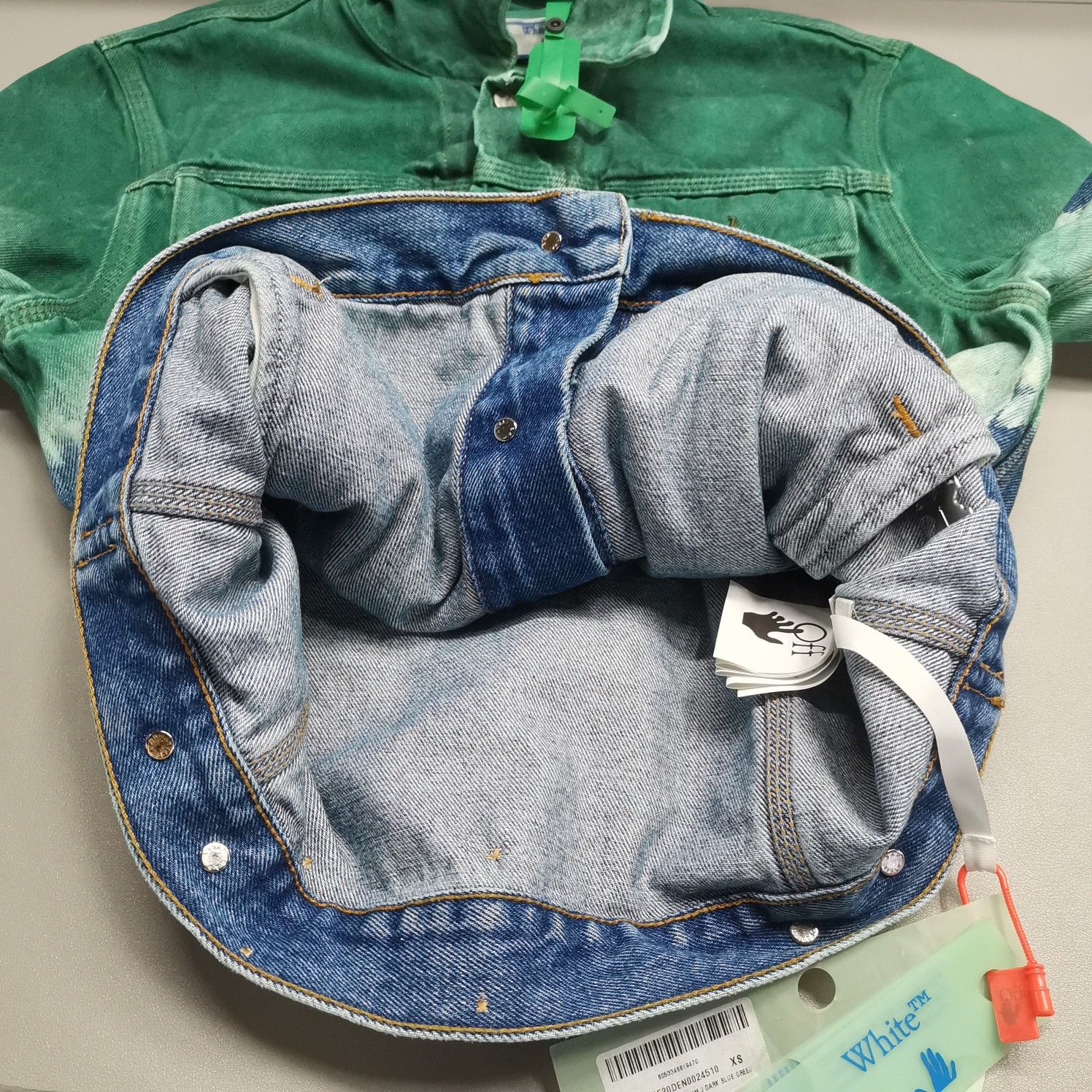 Off-White Off-White Gradient Denim Jacket Size XS Size US XS / EU 42 / 0 - 13 Thumbnail