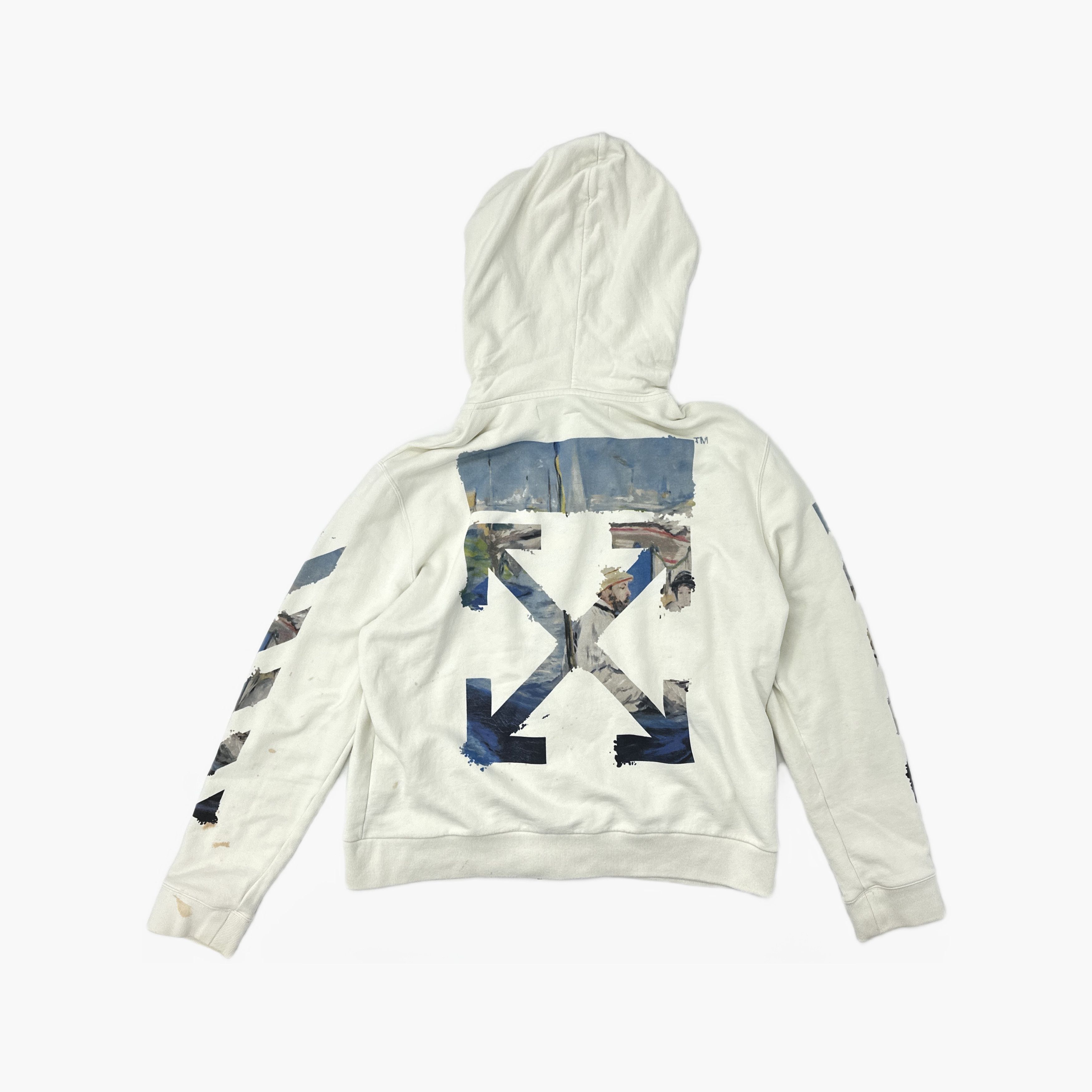 Off-White Off-White Oil Painting Arrow Zip Hoodie XXL Size US XXL / EU 58 / 5 - 2 Thumbnail