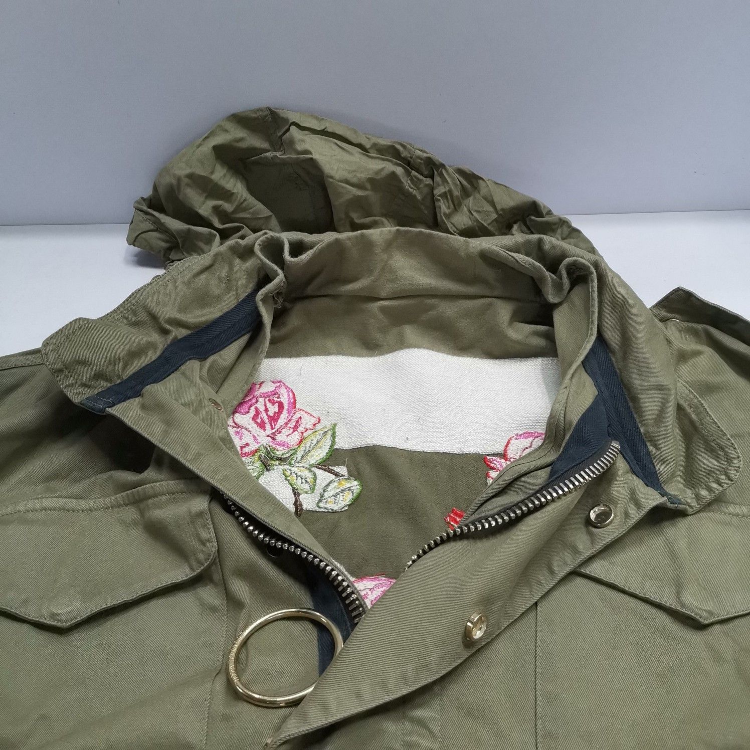 Off-White OFF-WHITE Floral Embroidery Field Jacket Size M Size US M / EU 48-50 / 2 - 9 Thumbnail