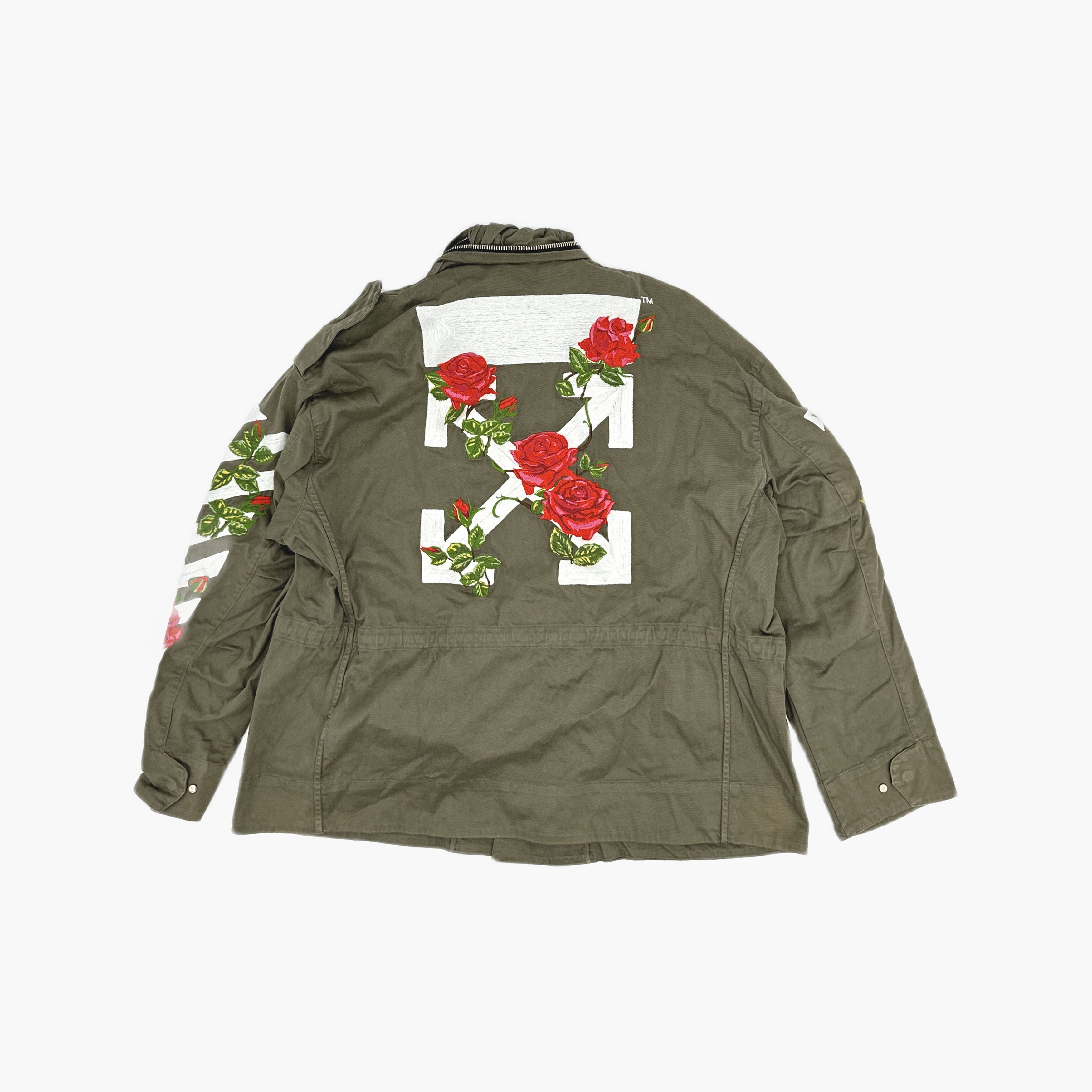 Off-White OFF-WHITE Floral Embroidery Field Jacket Size M Size US M / EU 48-50 / 2 - 2 Thumbnail
