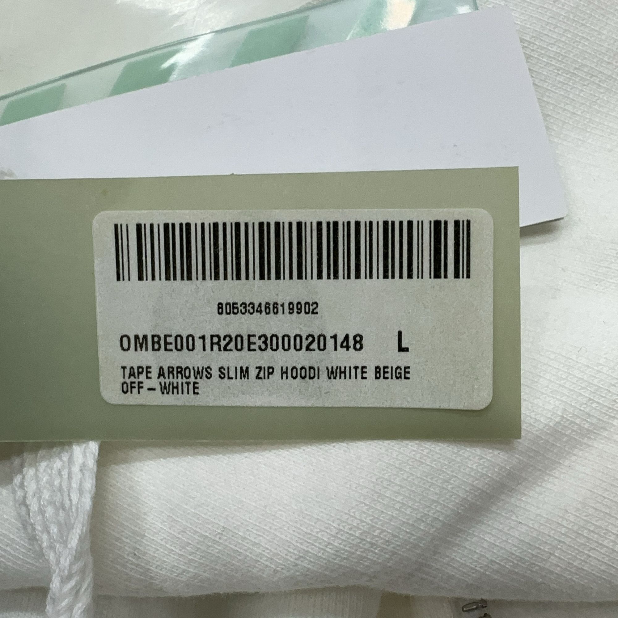 Off-White OFF-WHITE Tape Arrows Zip Hoodie Size L Size US L / EU 52-54 / 3 - 4 Thumbnail