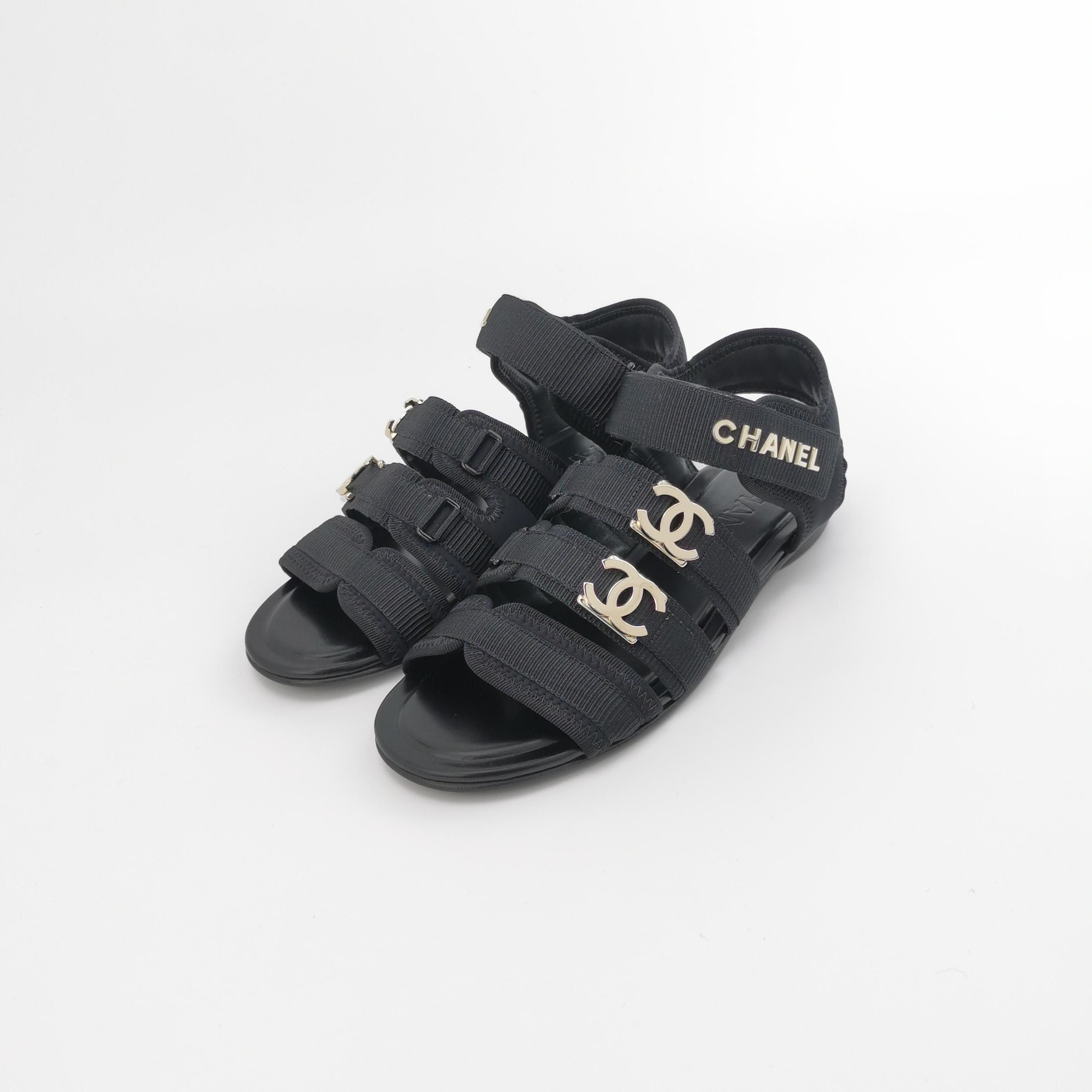 Chanel Chanel Women 5-5 Sandals Size US 5.5 / IT 35.5 - 2 Thumbnail