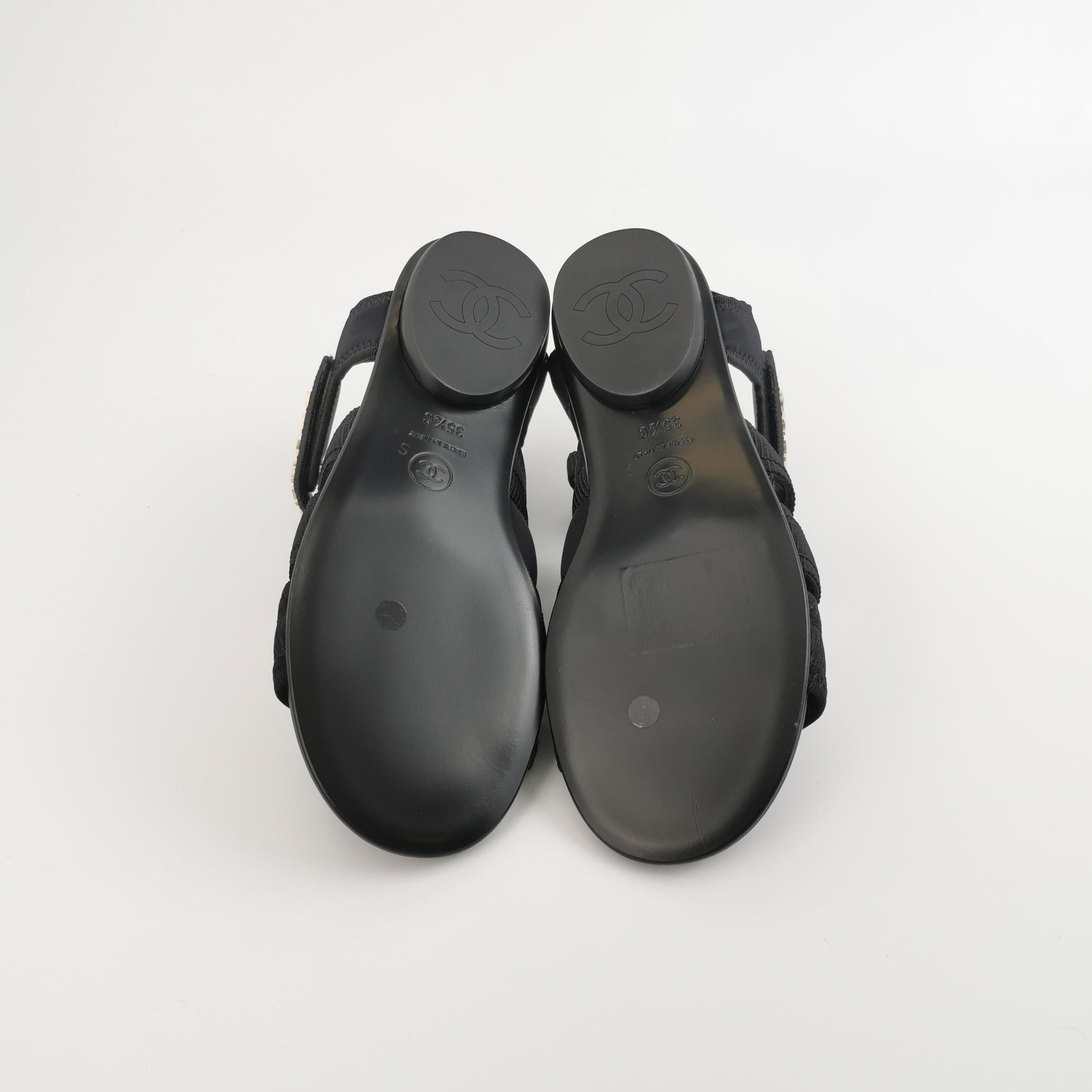 Chanel Chanel Women 5-5 Sandals Size US 5.5 / IT 35.5 - 5 Thumbnail