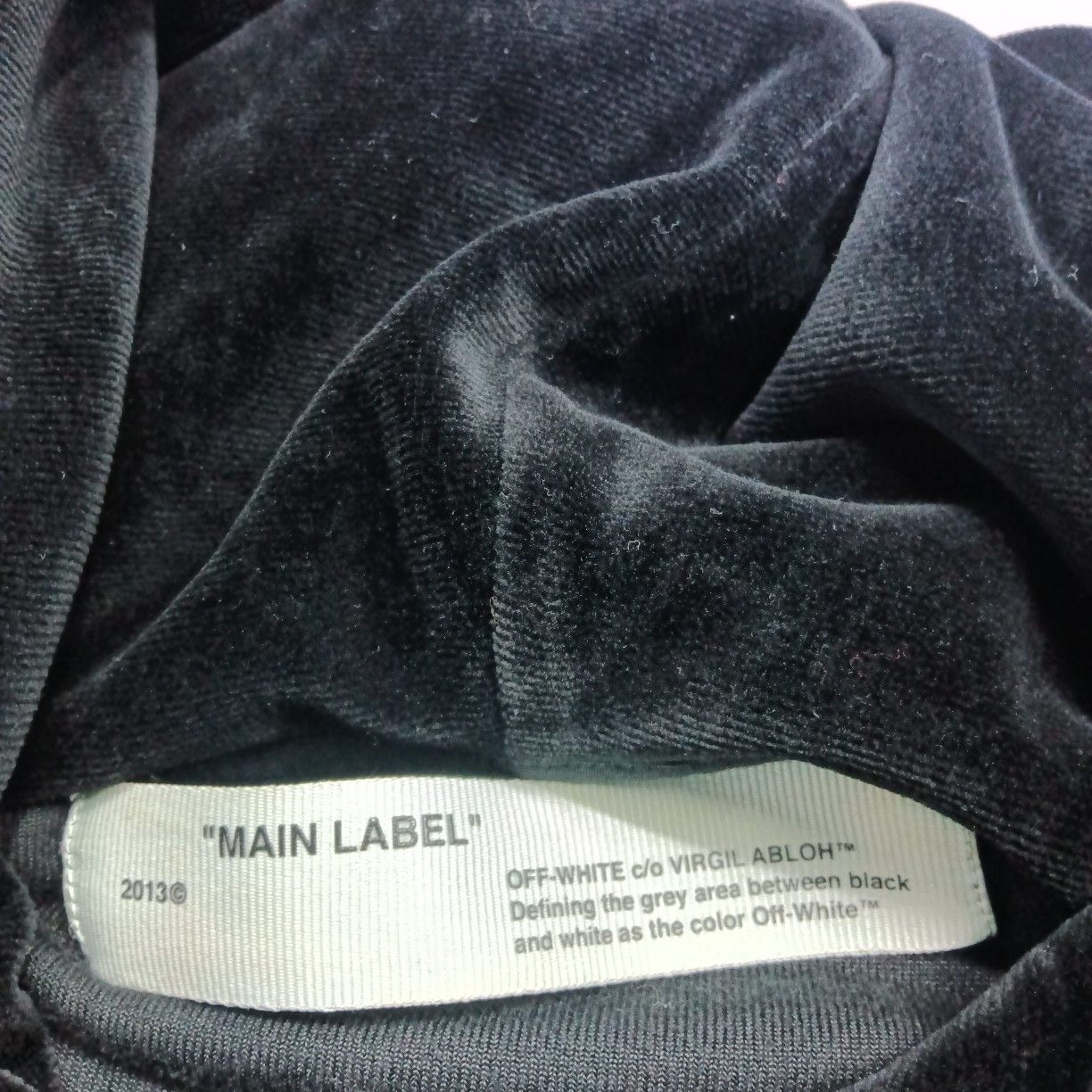 Off-White Off-White Velvet Logo Hoodie Size M Size US M / EU 48-50 / 2 - 5 Thumbnail