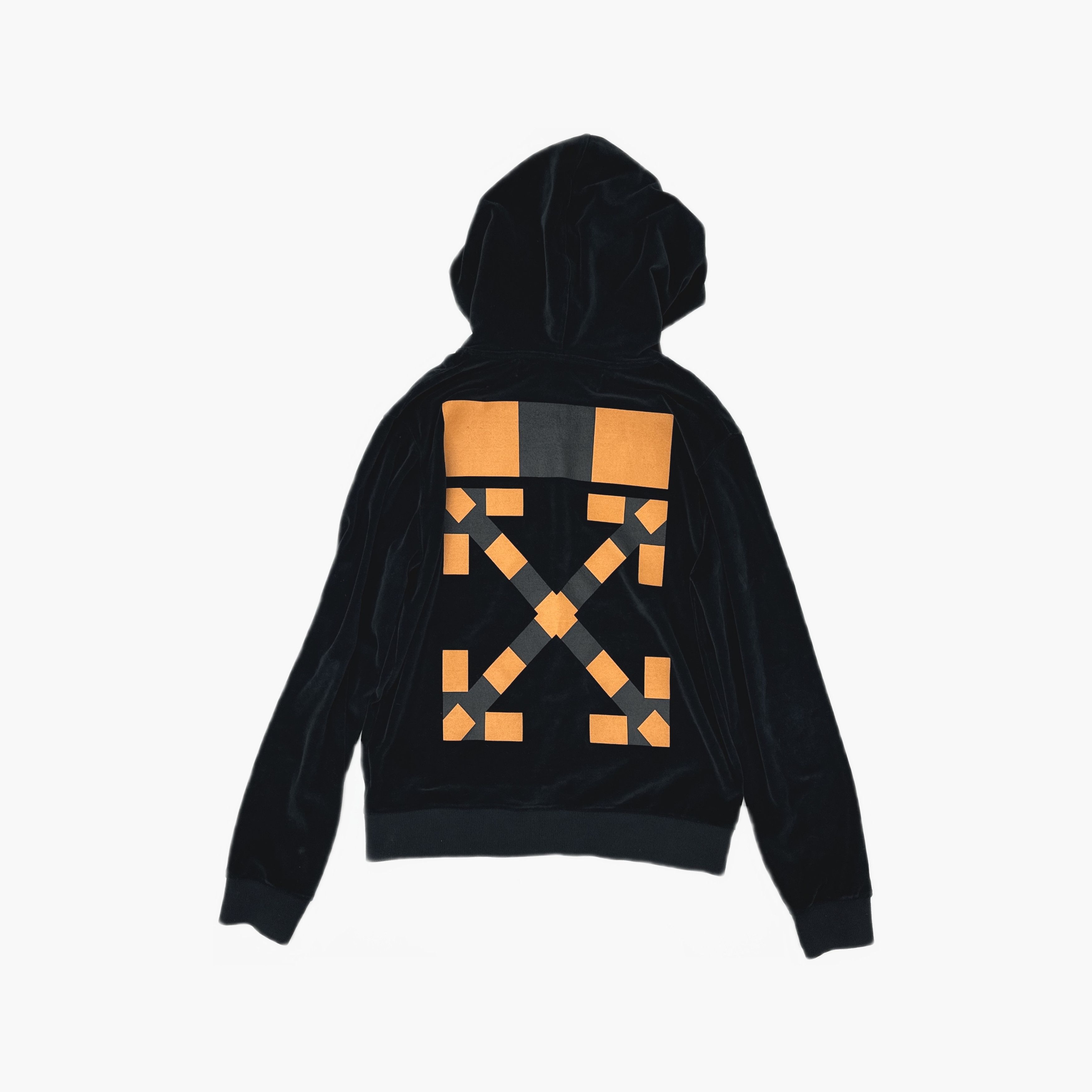 Off-White Off-White Velvet Logo Hoodie Size M Size US M / EU 48-50 / 2 - 2 Thumbnail
