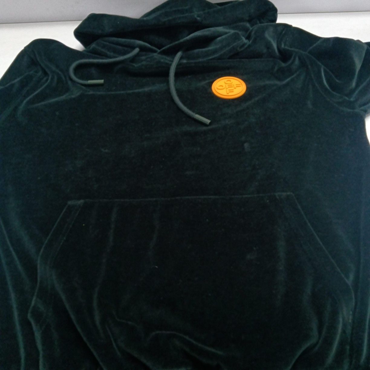 Off-White Off-White Velvet Logo Hoodie Size M Size US M / EU 48-50 / 2 - 8 Thumbnail