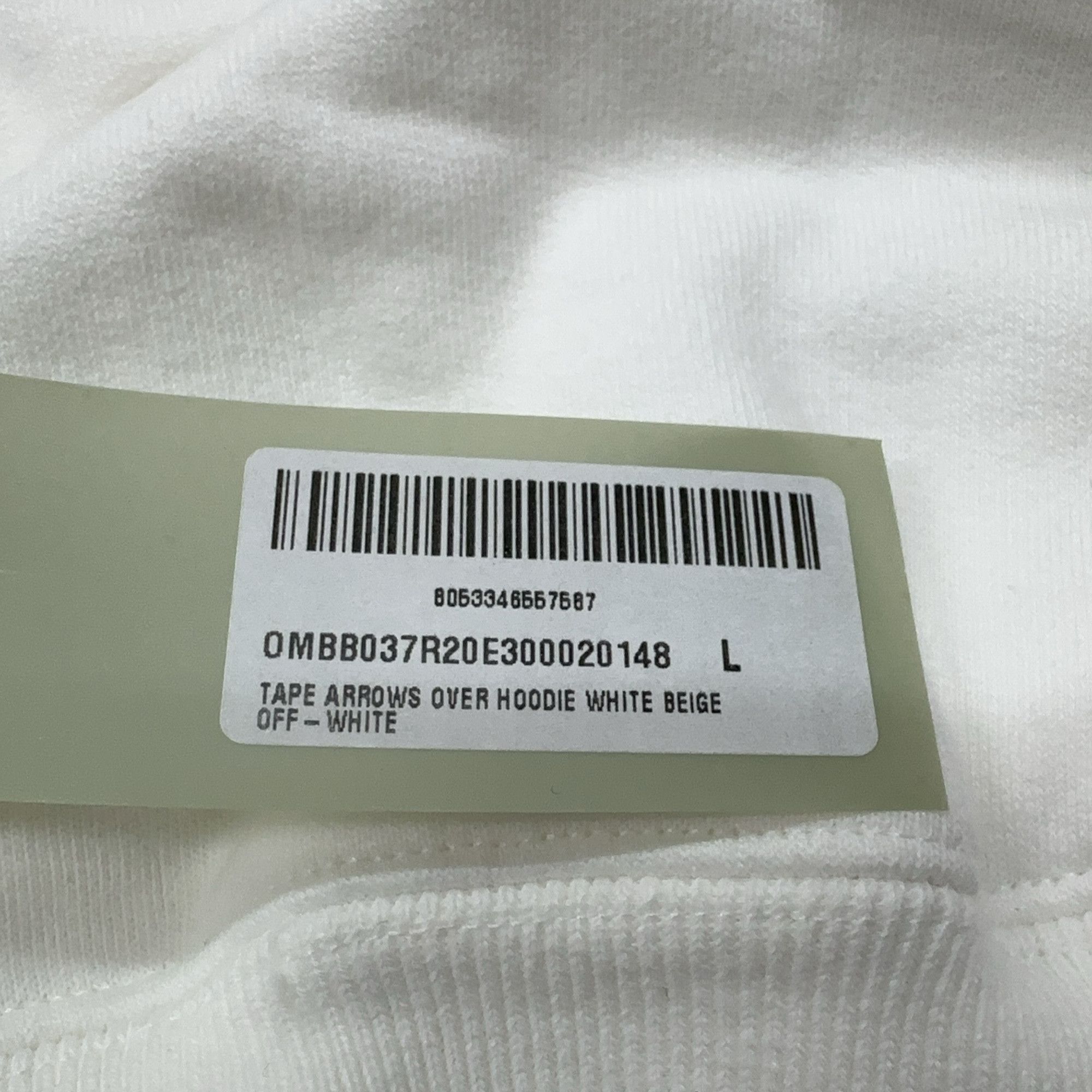 Off-White OFF-WHITE Tape Arrows Hoodie Size L Size US L / EU 52-54 / 3 - 4 Thumbnail