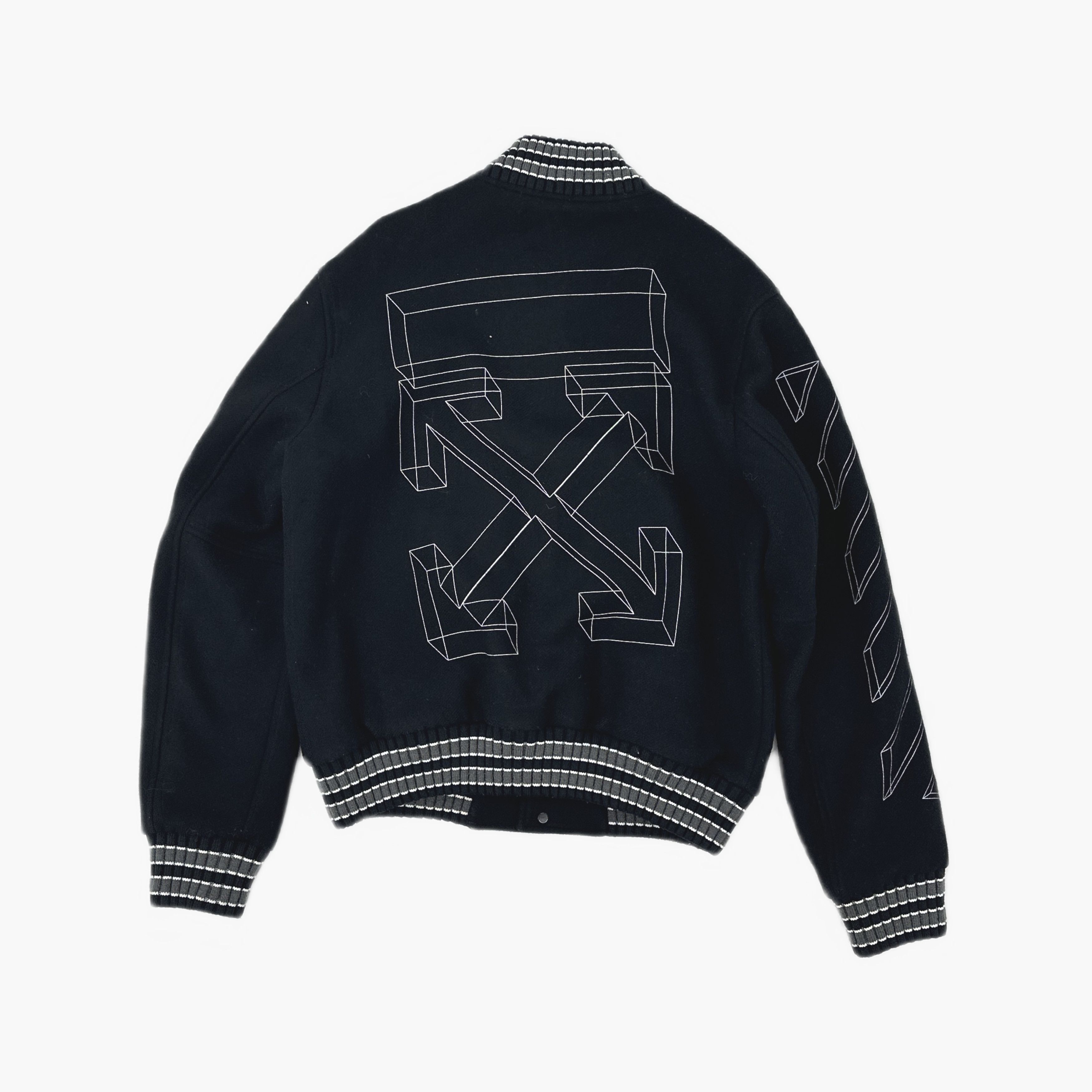 Off-White Off-White 3D Arrow Varsity Bomber Size L Size US L / EU 52-54 / 3 - 2 Thumbnail