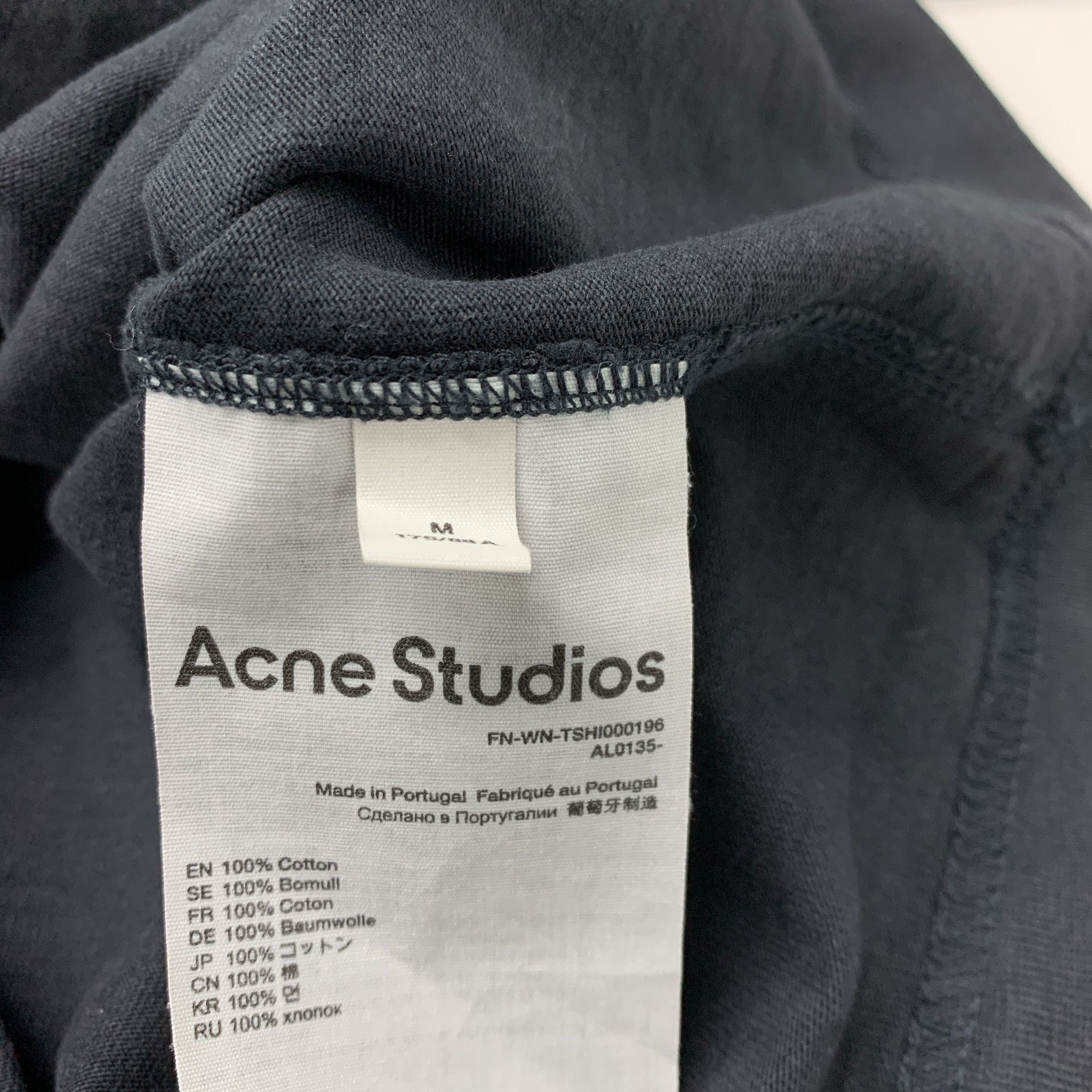 Acne Studios Acne Studios Logo T-Shirt Black Size M Size US M / EU 48-50 / 2 - 5 Thumbnail