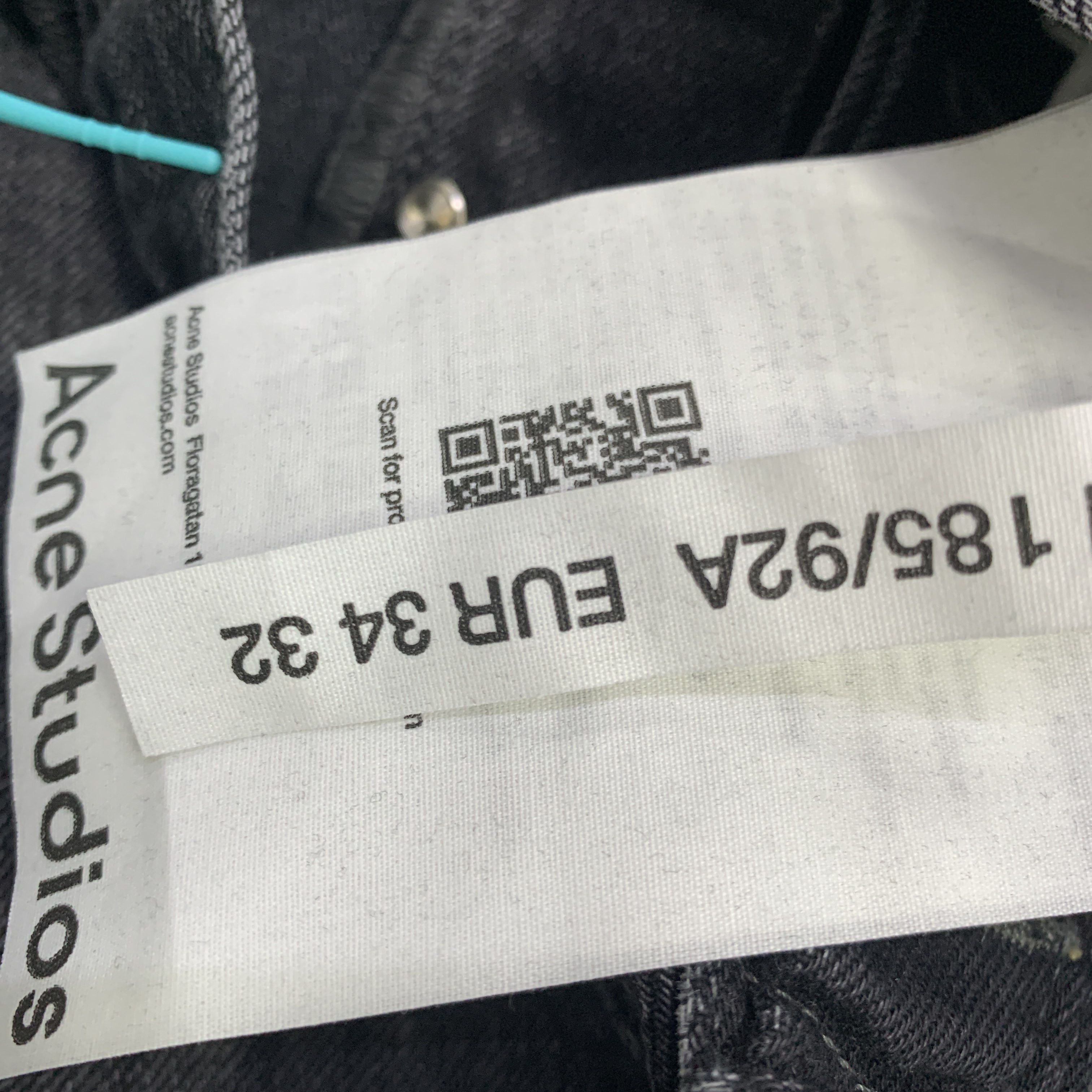Acne Studios Acne Studios Black Denim Jeans US 34 Size US 32 / EU 48 - 2 Thumbnail