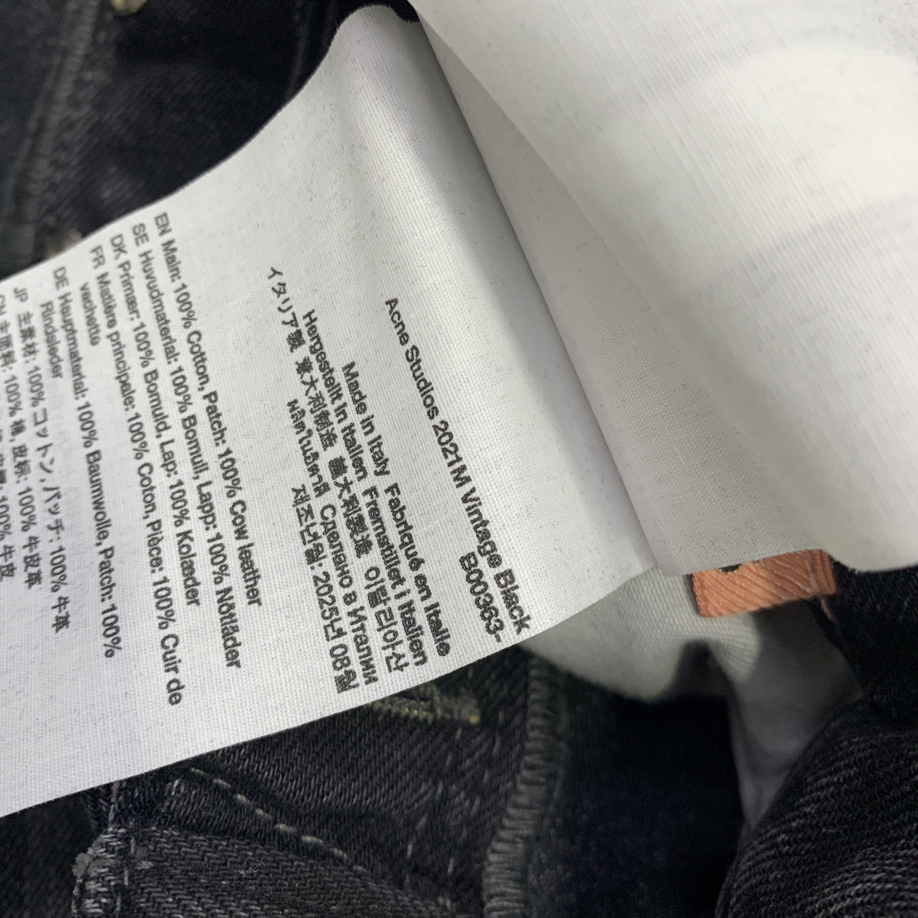 Acne Studios Acne Studios Black Denim Jeans US 34 Size US 32 / EU 48 - 3 Thumbnail