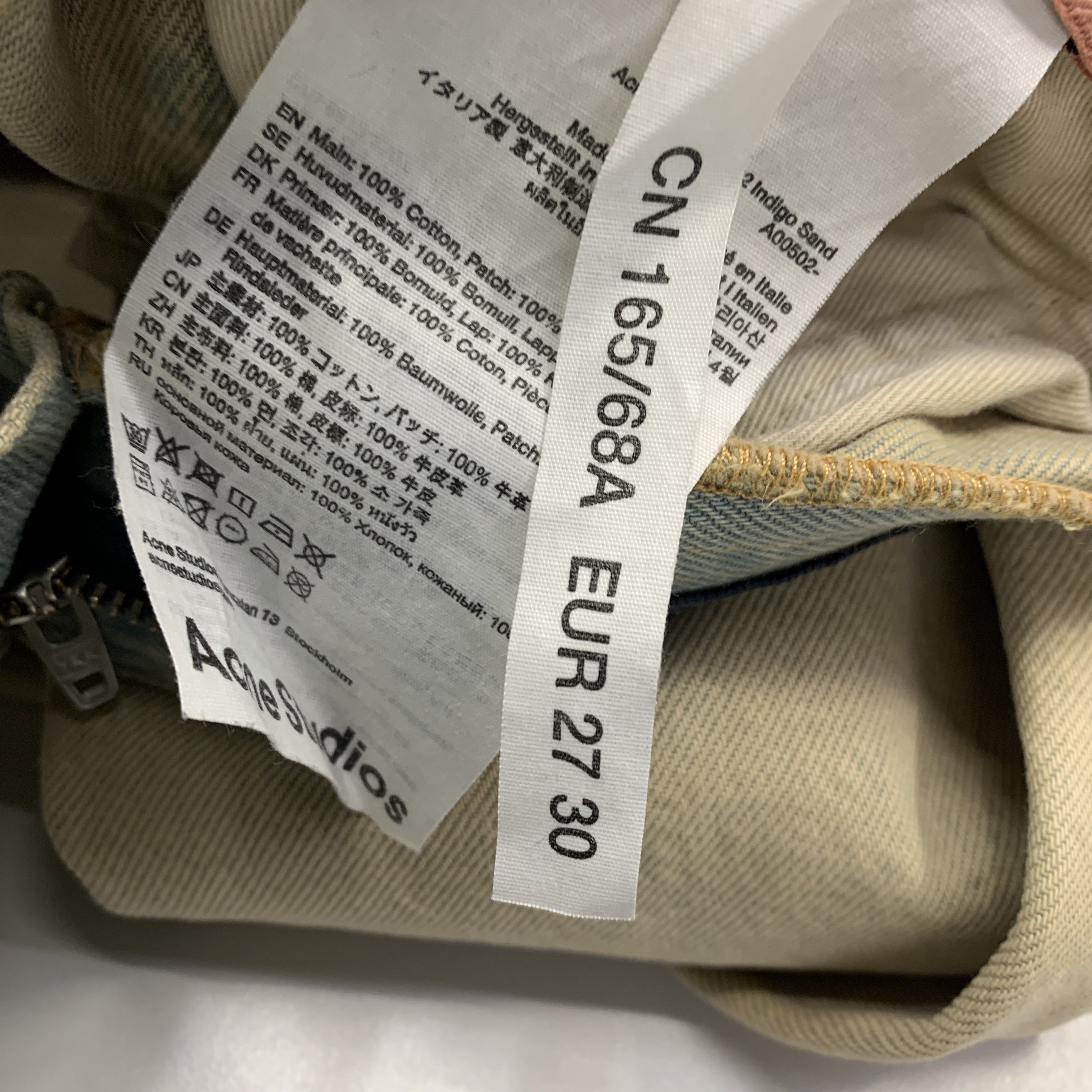 Acne Studios Acne Studios Indigo Sand Denim Jeans US 27 Size US 27 - 2 Thumbnail