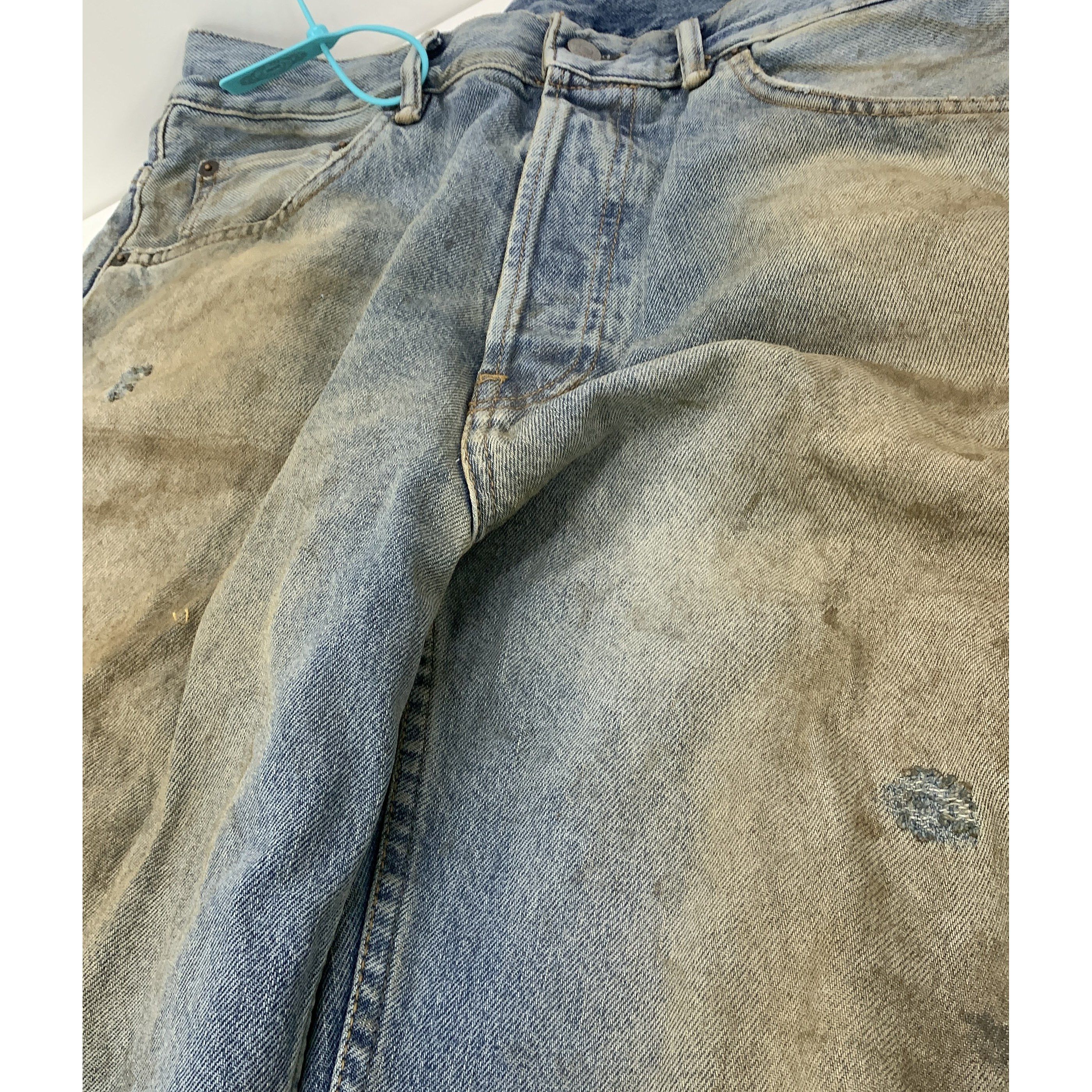 Acne Studios Acne Studios 2021M Mud Wash Distressed Denim Jeans Size 32 Size US 32 / EU 48 - 4 Thumbnail