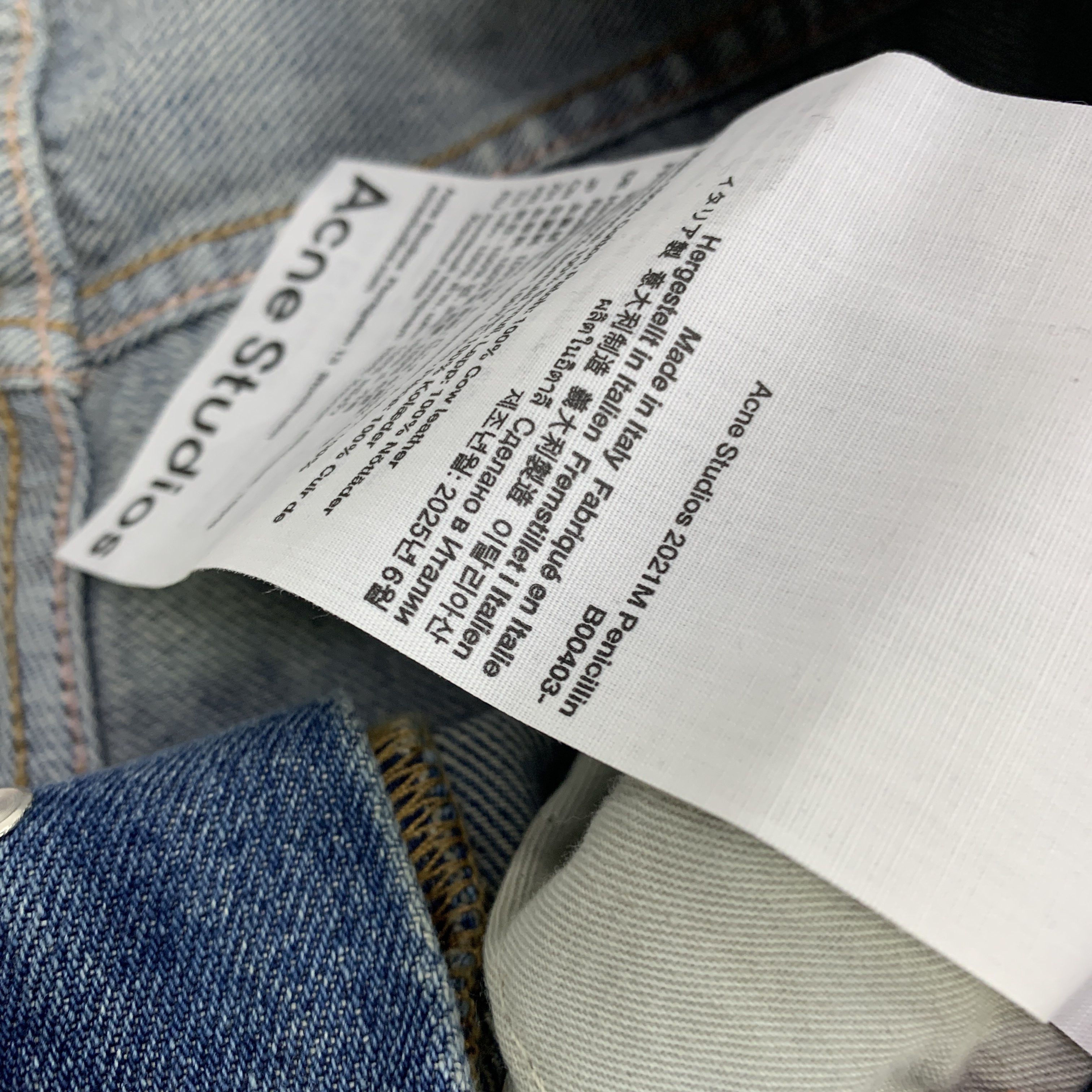 Acne Studios Acne Studios 2021M Mud Wash Distressed Denim Jeans Size 32 Size US 32 / EU 48 - 2 Thumbnail