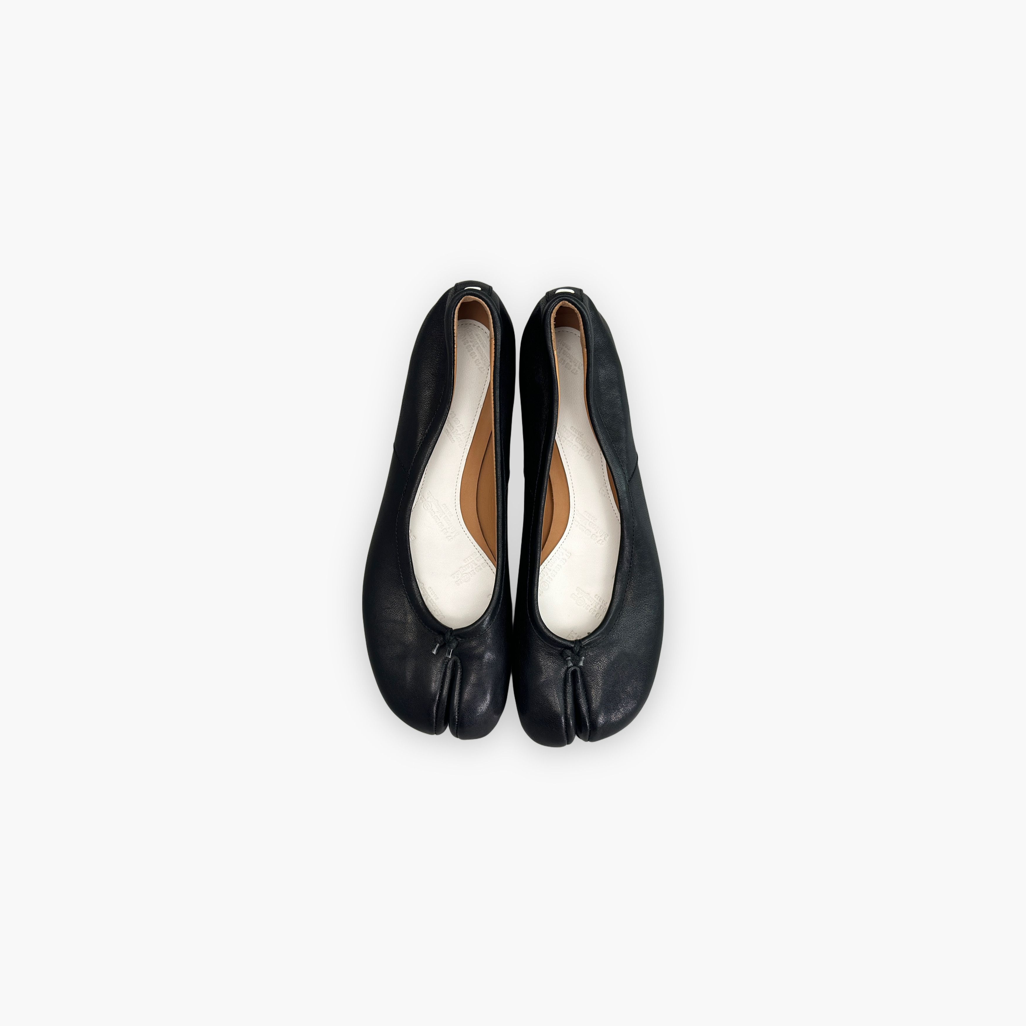 Maison Margiela Maison Margiela Black Leather Tabi Ballet Flats Size 38 Size US 8 / IT 38 - 9 Thumbnail