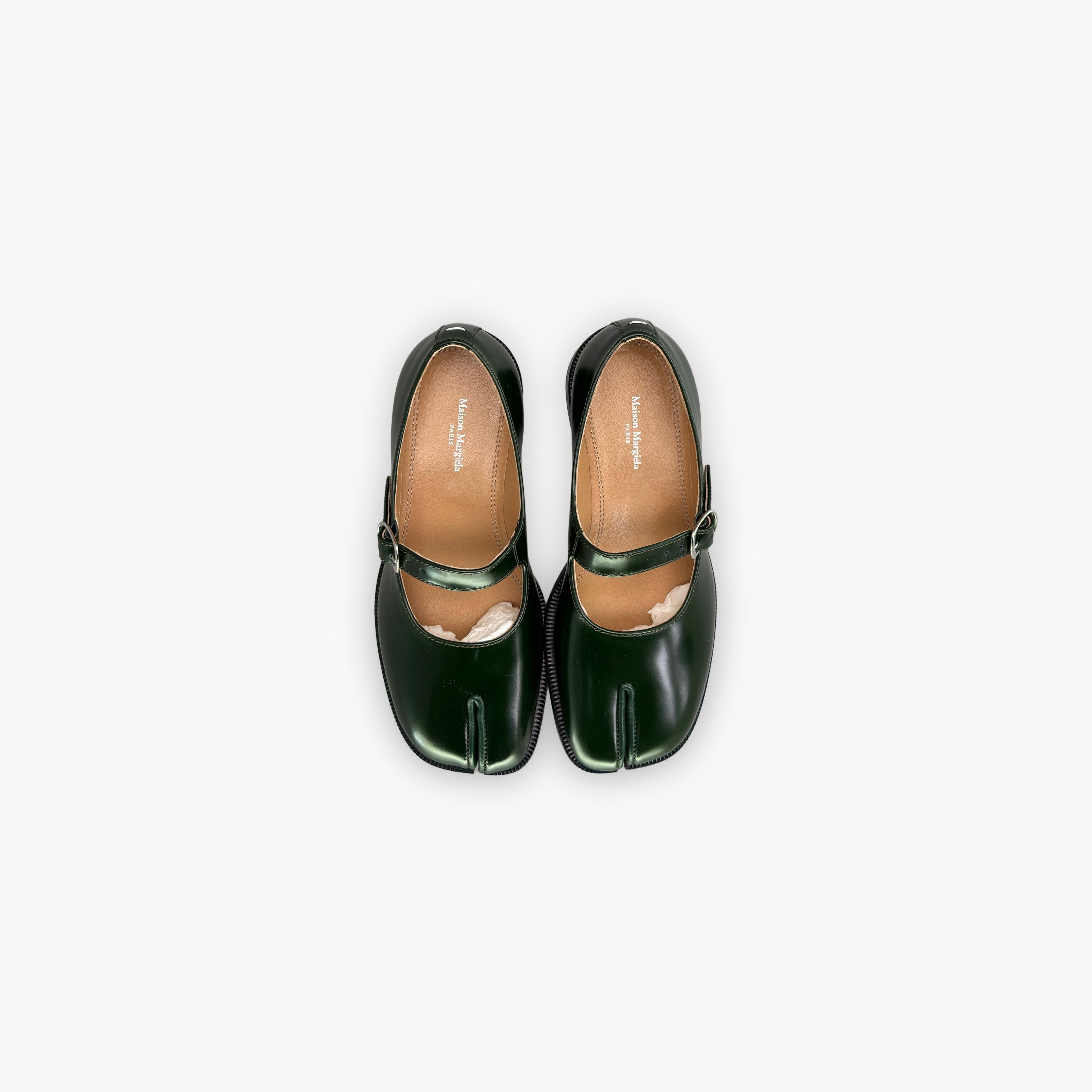 Maison Margiela Maison Margiela Green Tabi Mary Jane Flats Size 36 Size US 6 / IT 36 - 9 Thumbnail