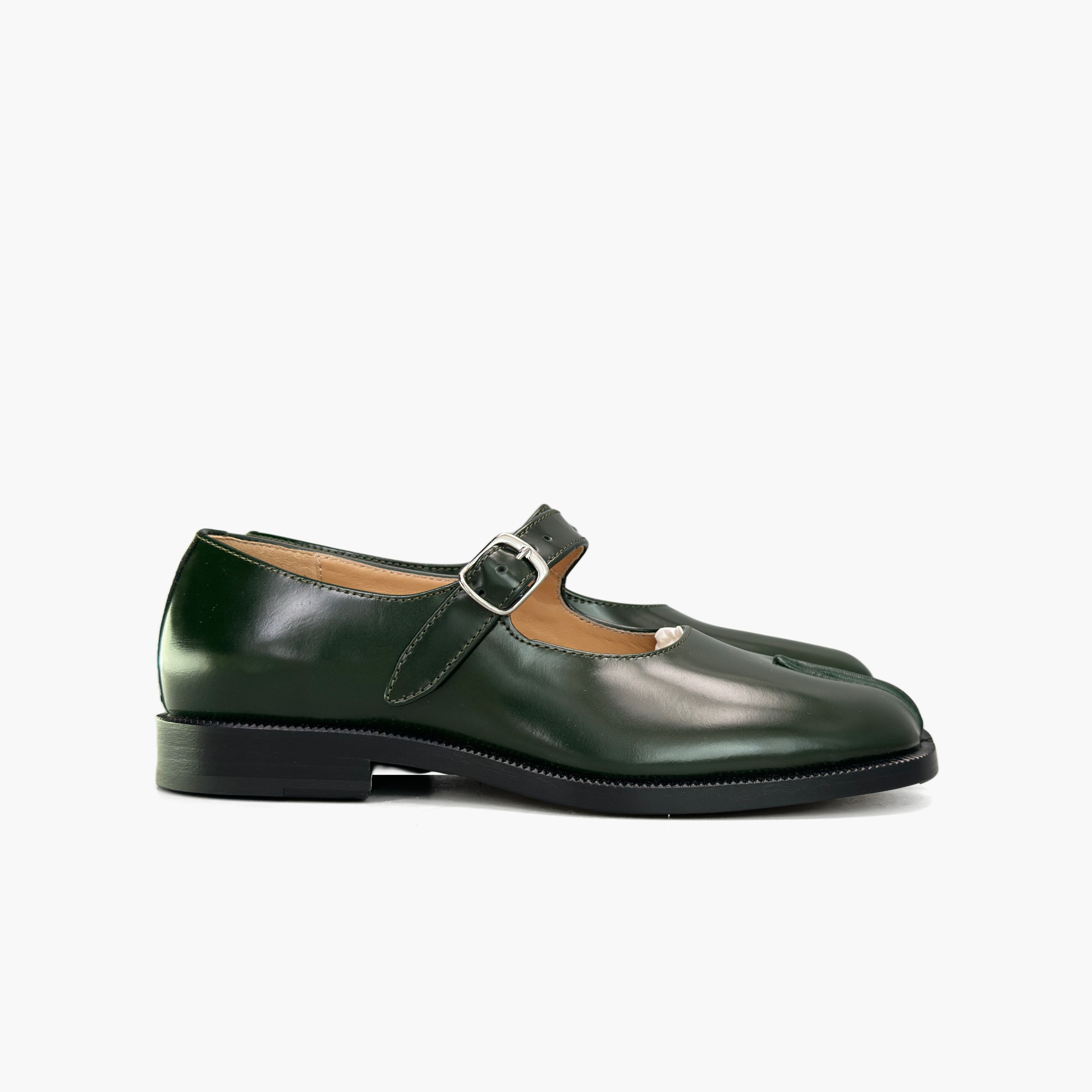 Maison Margiela Maison Margiela Green Tabi Mary Jane Flats Size 36 Size US 6 / IT 36 - 4 Thumbnail