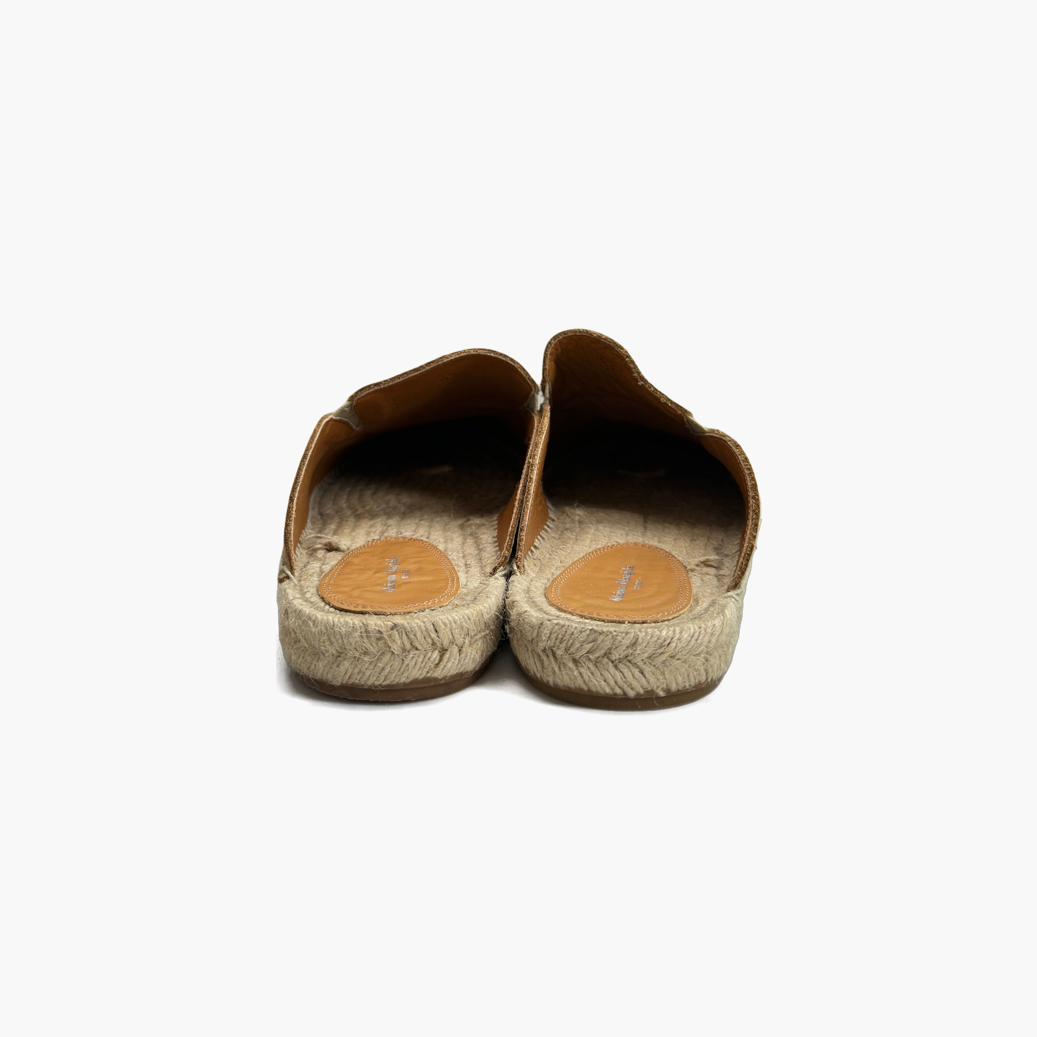 Maison Margiela Maison Margiela Beige Leather Espadrille Mules Size 43 Size US 10 / EU 43 - 6 Thumbnail