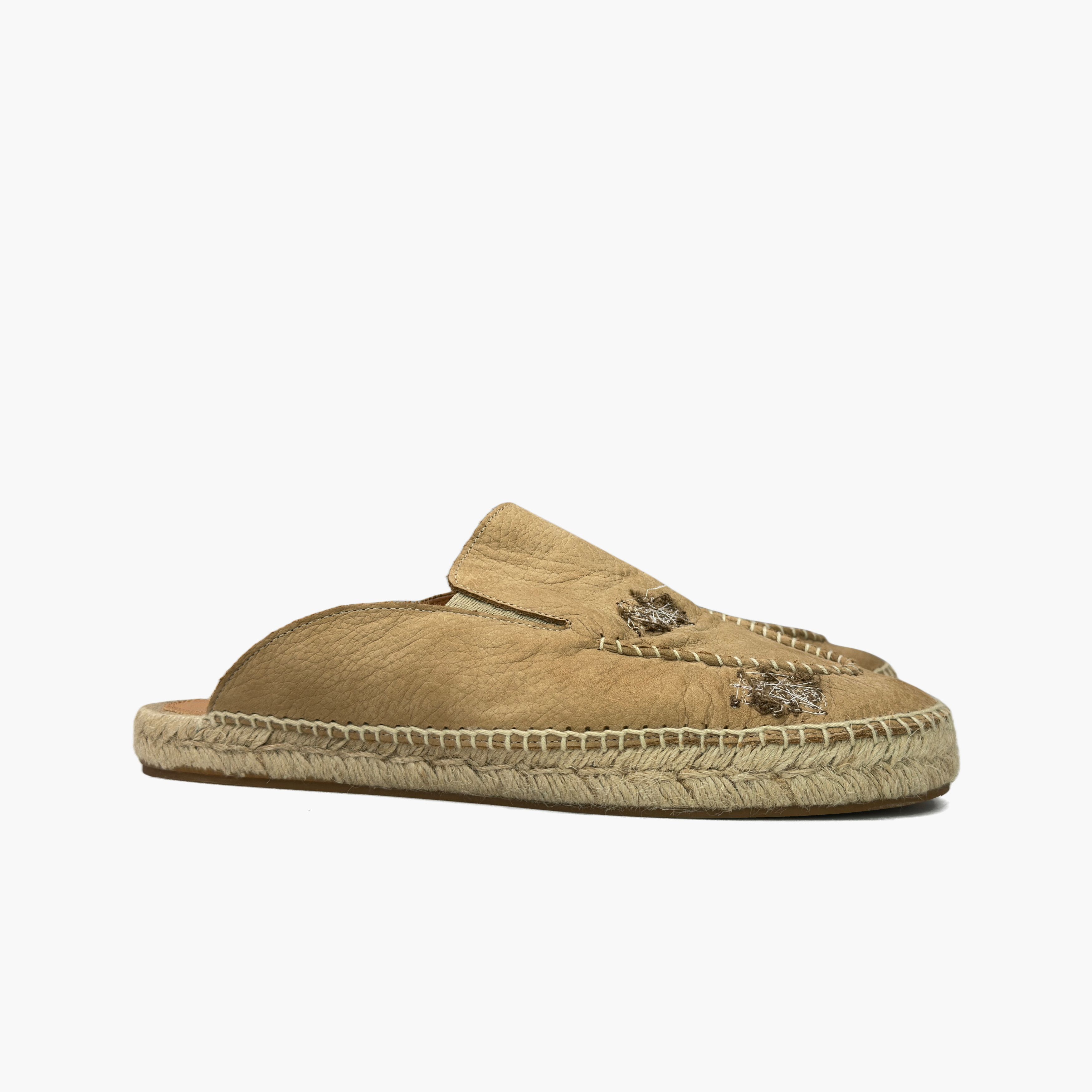 Maison Margiela Maison Margiela Beige Leather Espadrille Mules Size 43 Size US 10 / EU 43 - 4 Thumbnail