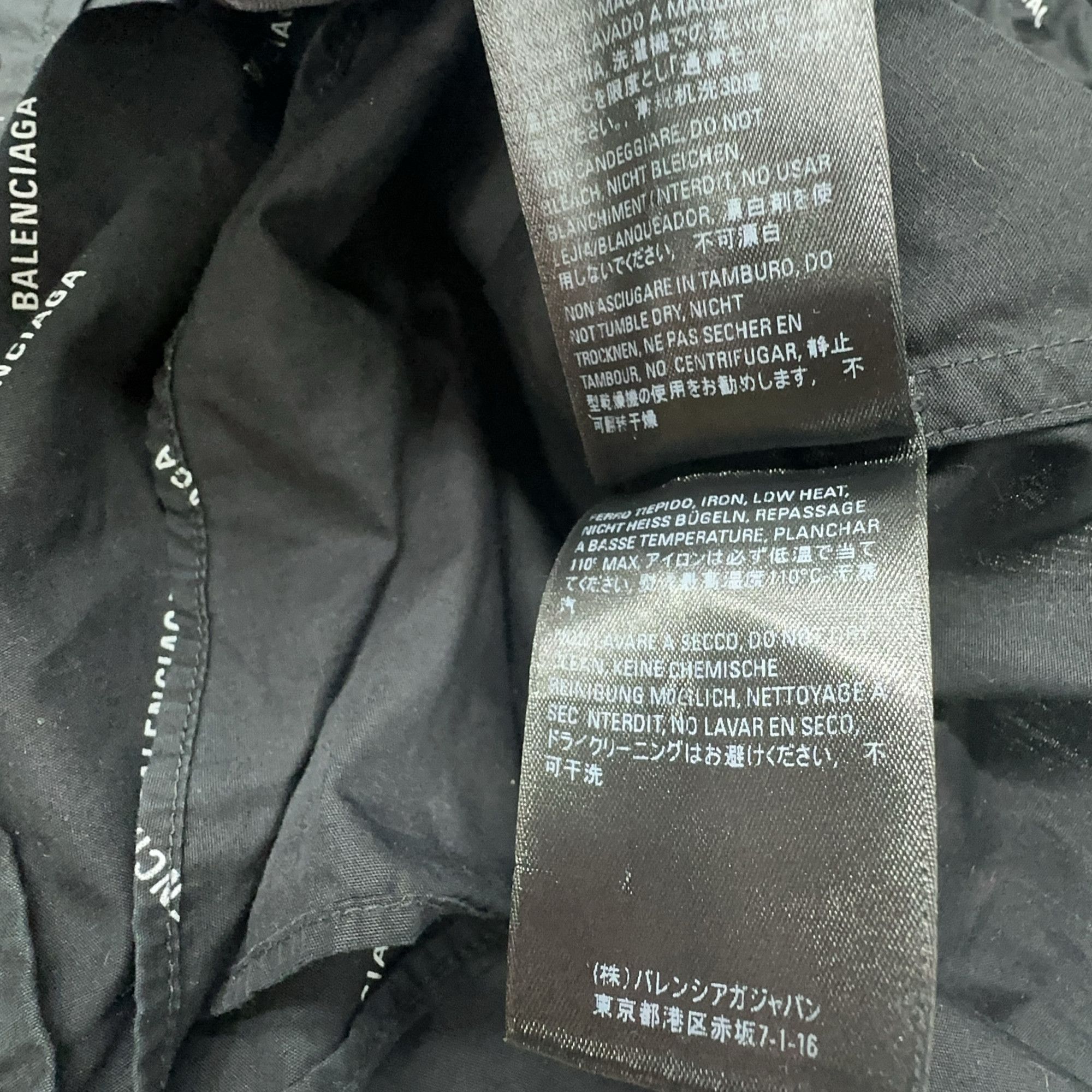 Balenciaga Balenciaga All Over Logo Button Up Shirt Size M Size US XXS / EU 40 - 4 Thumbnail