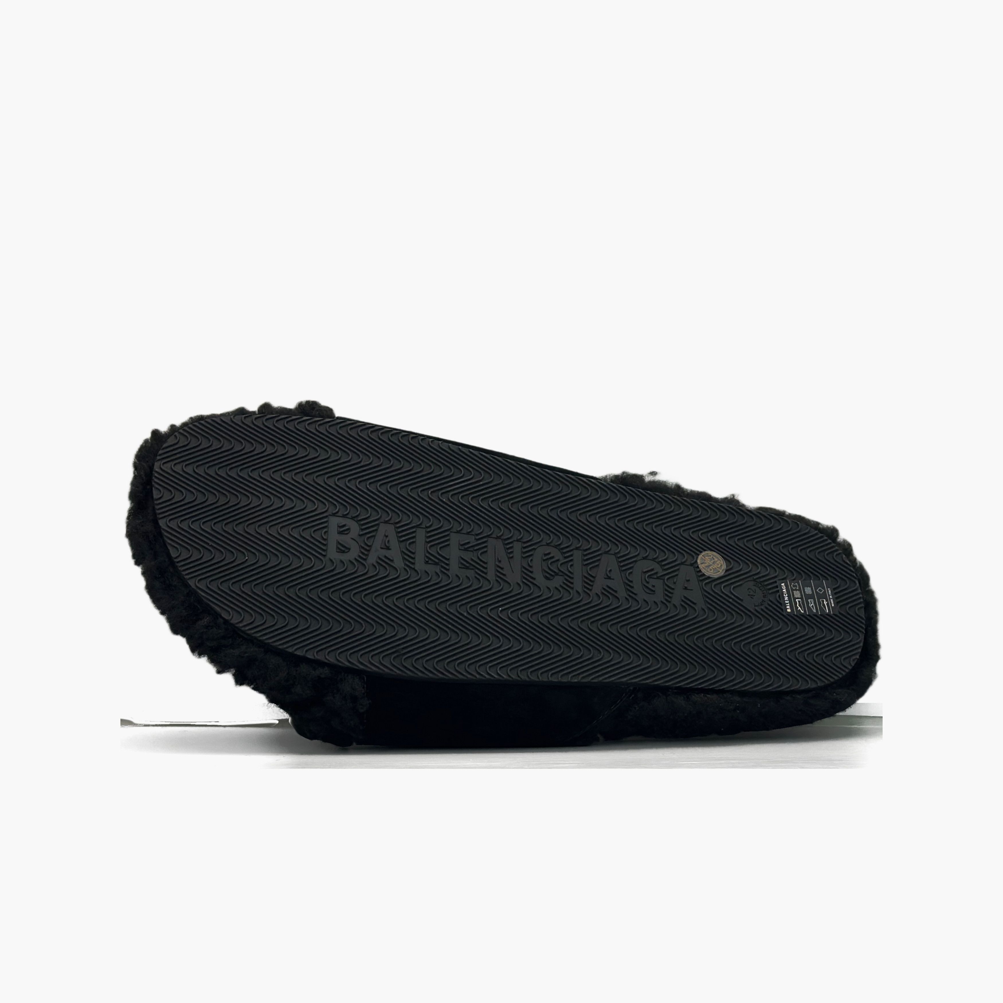 Balenciaga Balenciaga Furry Buckle Slides Size US 9 Size US 9 / EU 42 - 8 Thumbnail
