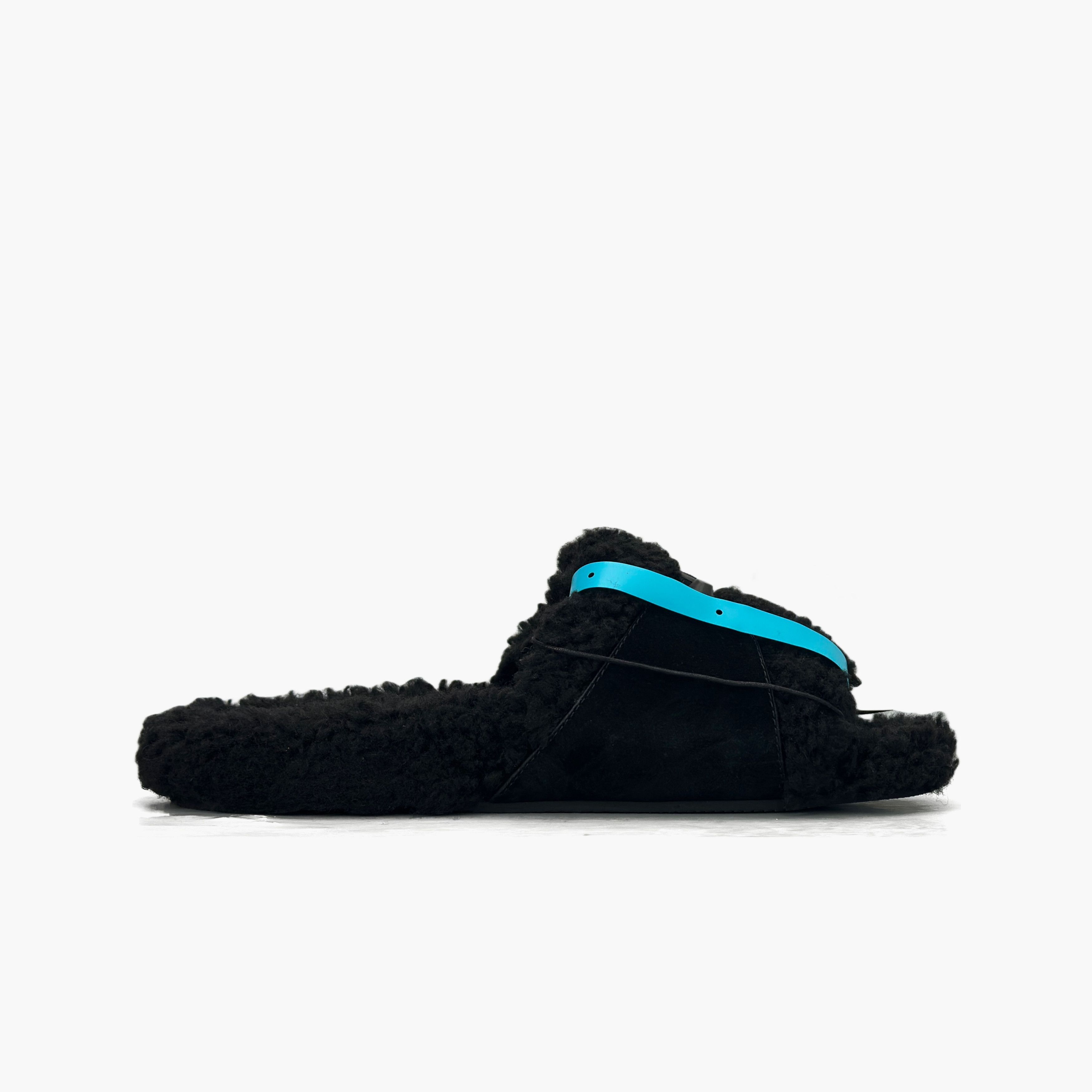Balenciaga Balenciaga Furry Buckle Slides Size US 9 Size US 9 / EU 42 - 2 Thumbnail