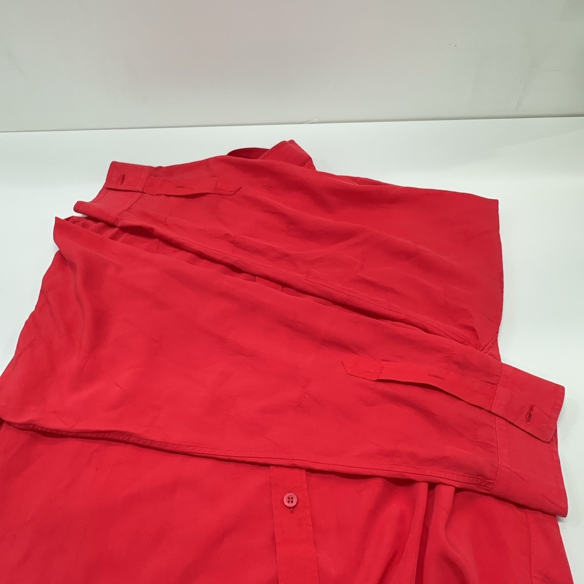 Balenciaga Balenciaga Red Long Sleeve Button Up Shirt Size 34 Size XS / US 0-2 / IT 36-38 - 5 Thumbnail