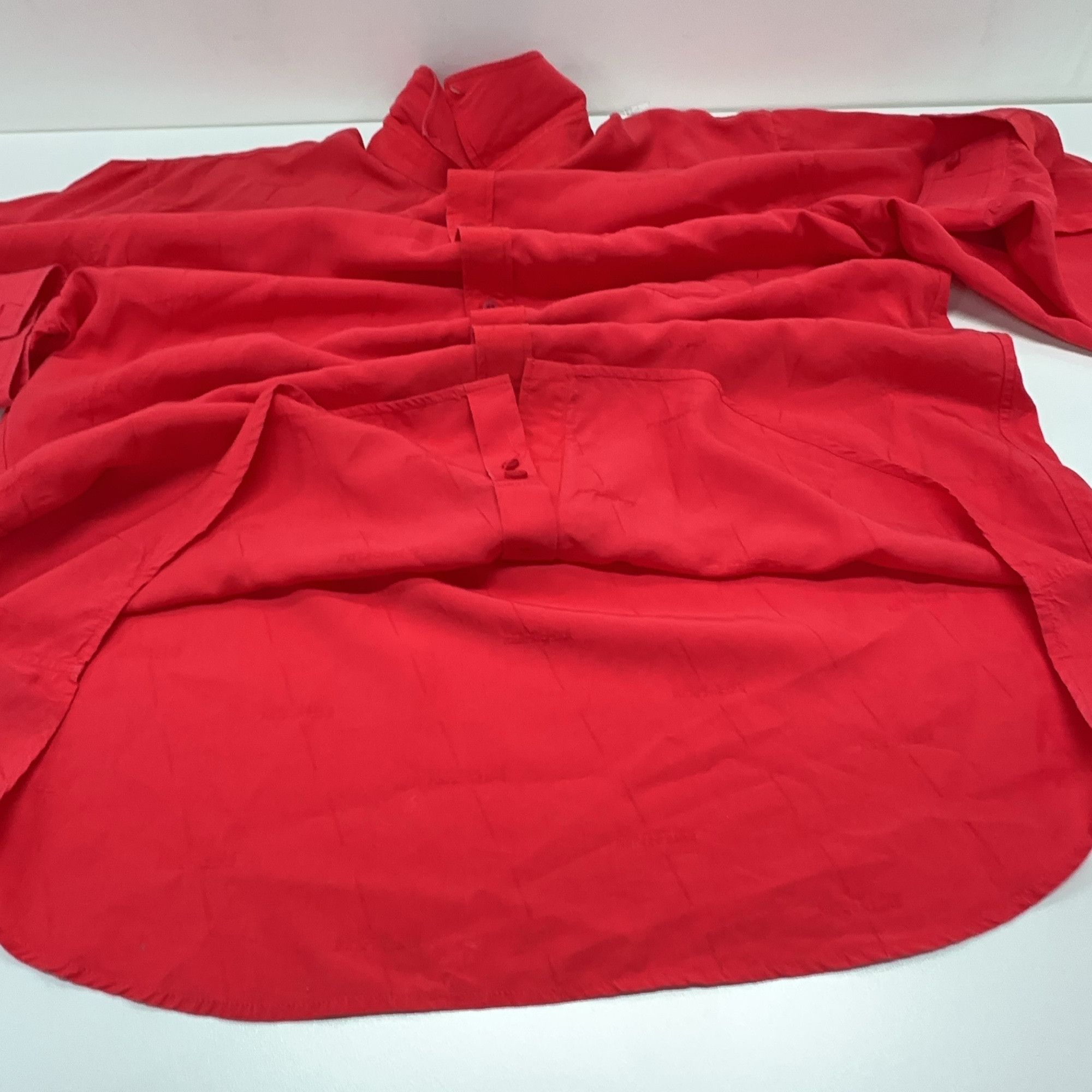 Balenciaga Balenciaga Red Long Sleeve Button Up Shirt Size 34 Size XS / US 0-2 / IT 36-38 - 6 Thumbnail