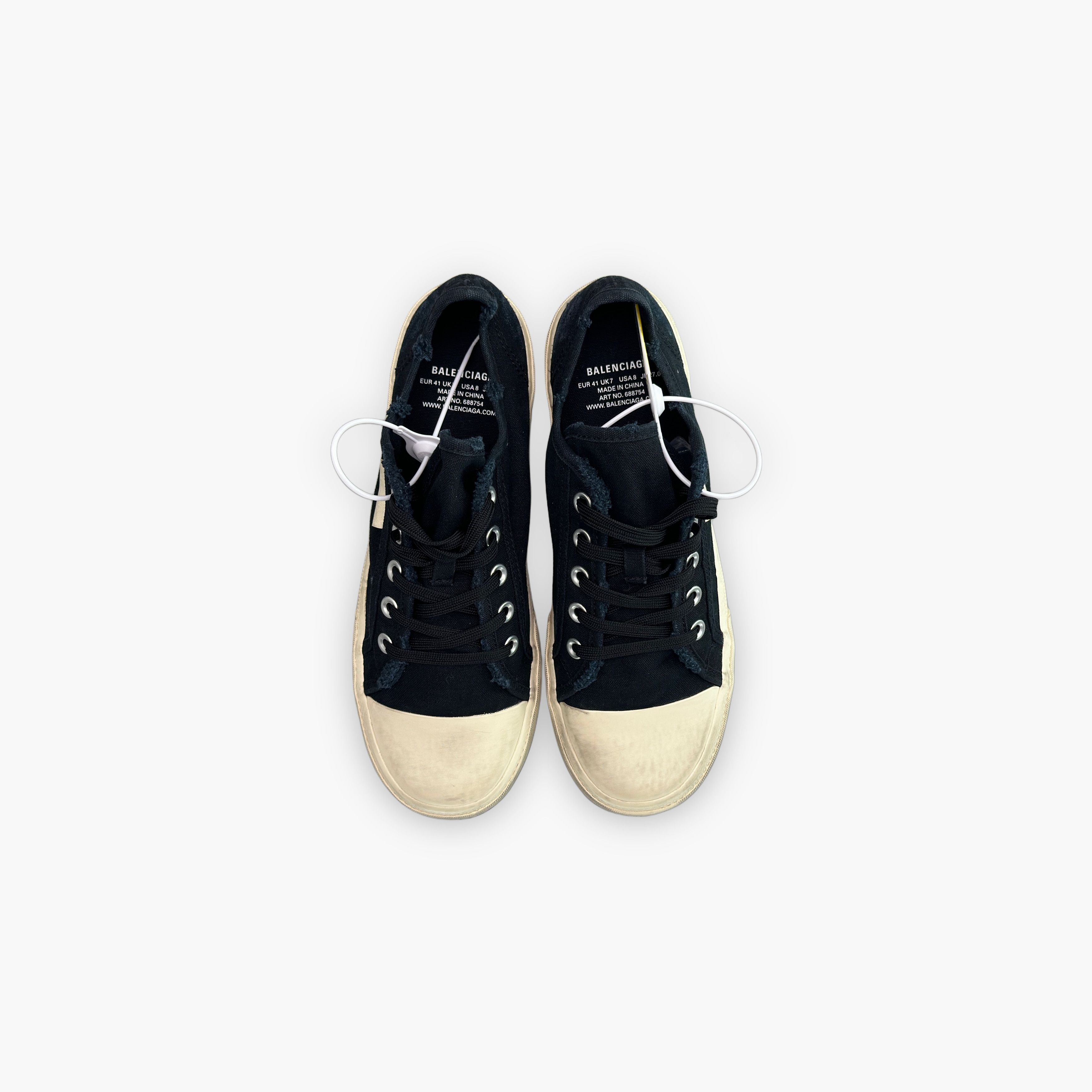 Balenciaga Balenciaga Paris Distressed Low-Top Sneakers Size 41 Size US 8 / EU 41 - 9 Thumbnail