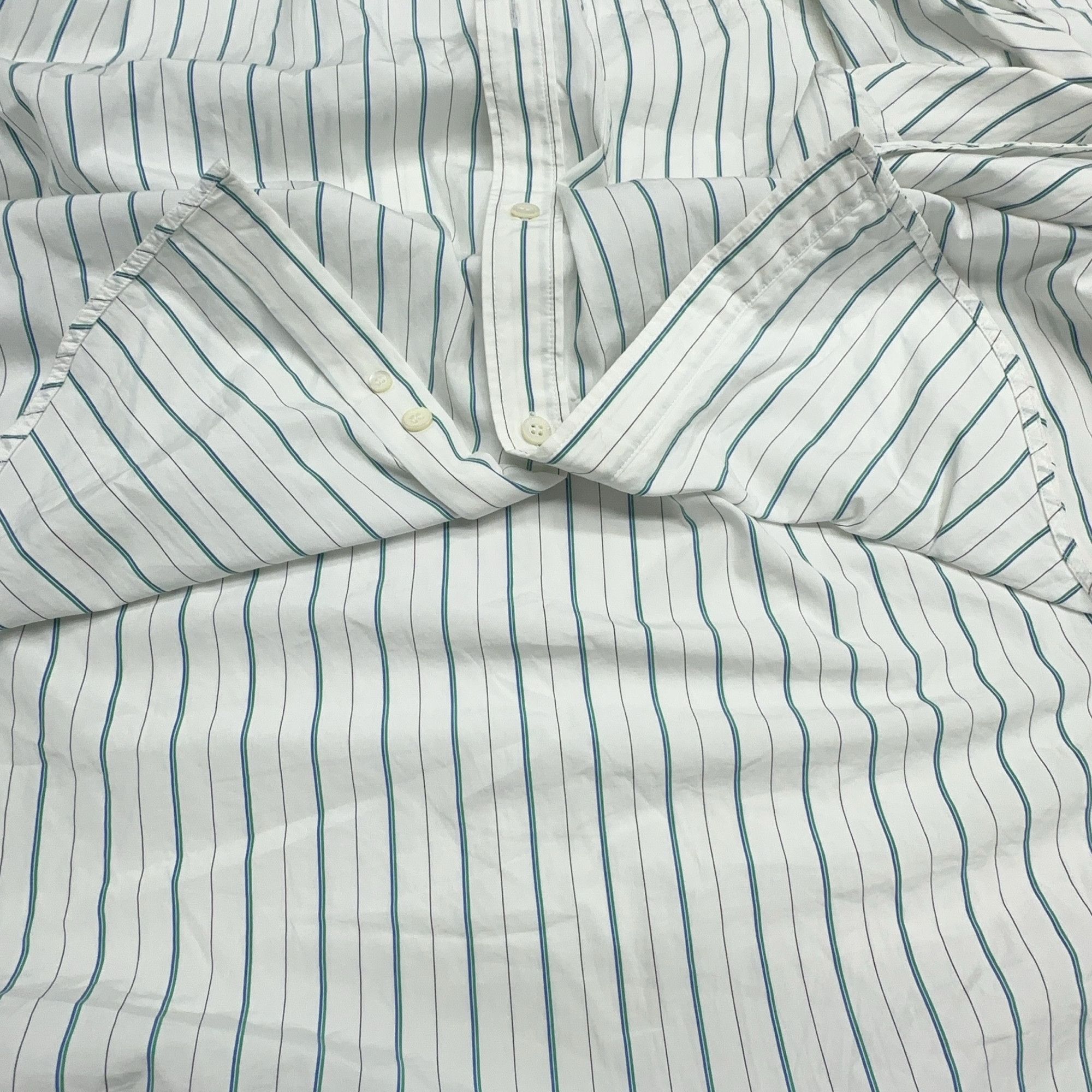 Balenciaga Balenciaga Striped Back Logo Button Up Shirt Size 34 Size XXS / US 00 / IT 34 - 7 Thumbnail