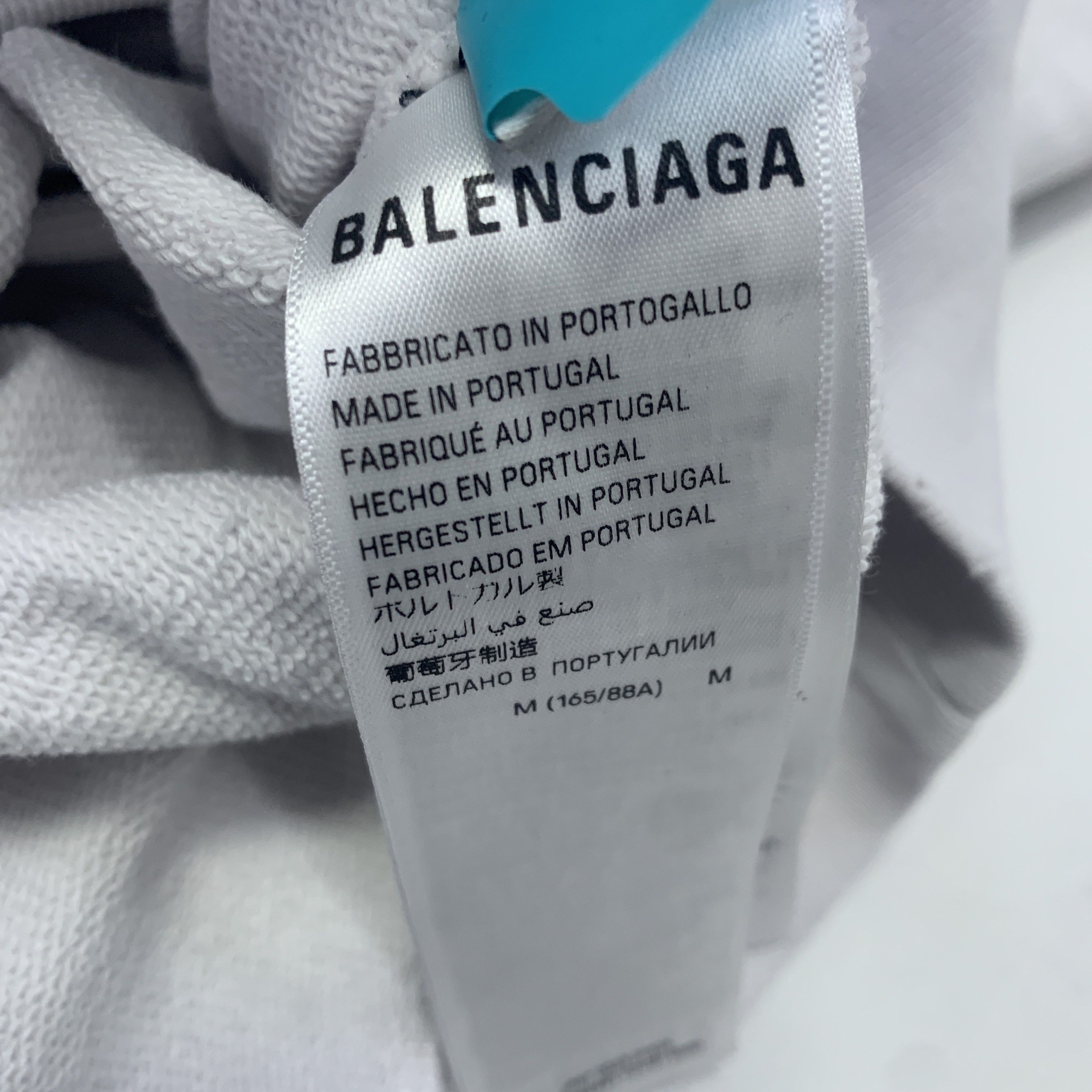 Balenciaga Balenciaga Logo Distressed Hoodie Size M Size US M / EU 48-50 / 2 - 2 Thumbnail