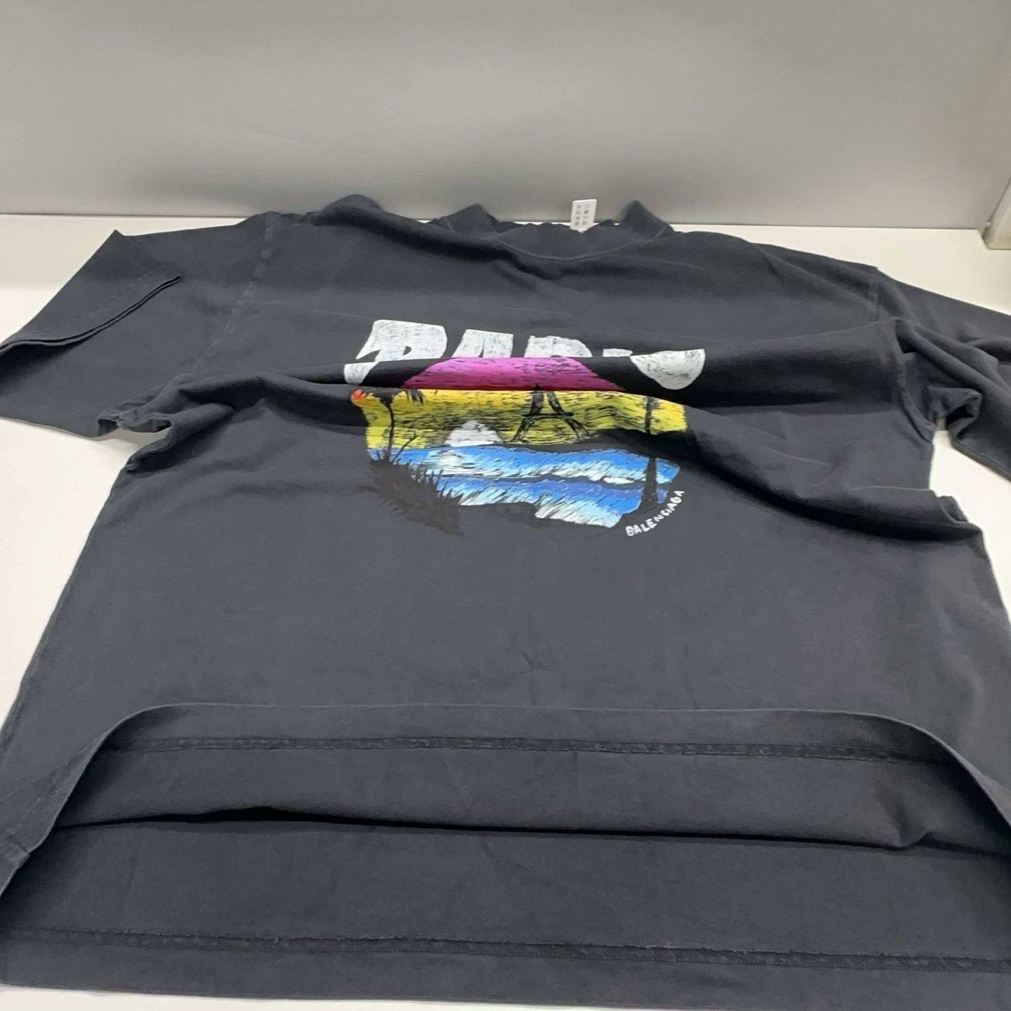 Balenciaga Balenciaga Paris Graphic T-Shirt Size S Size US S / EU 44-46 / 1 - 9 Thumbnail