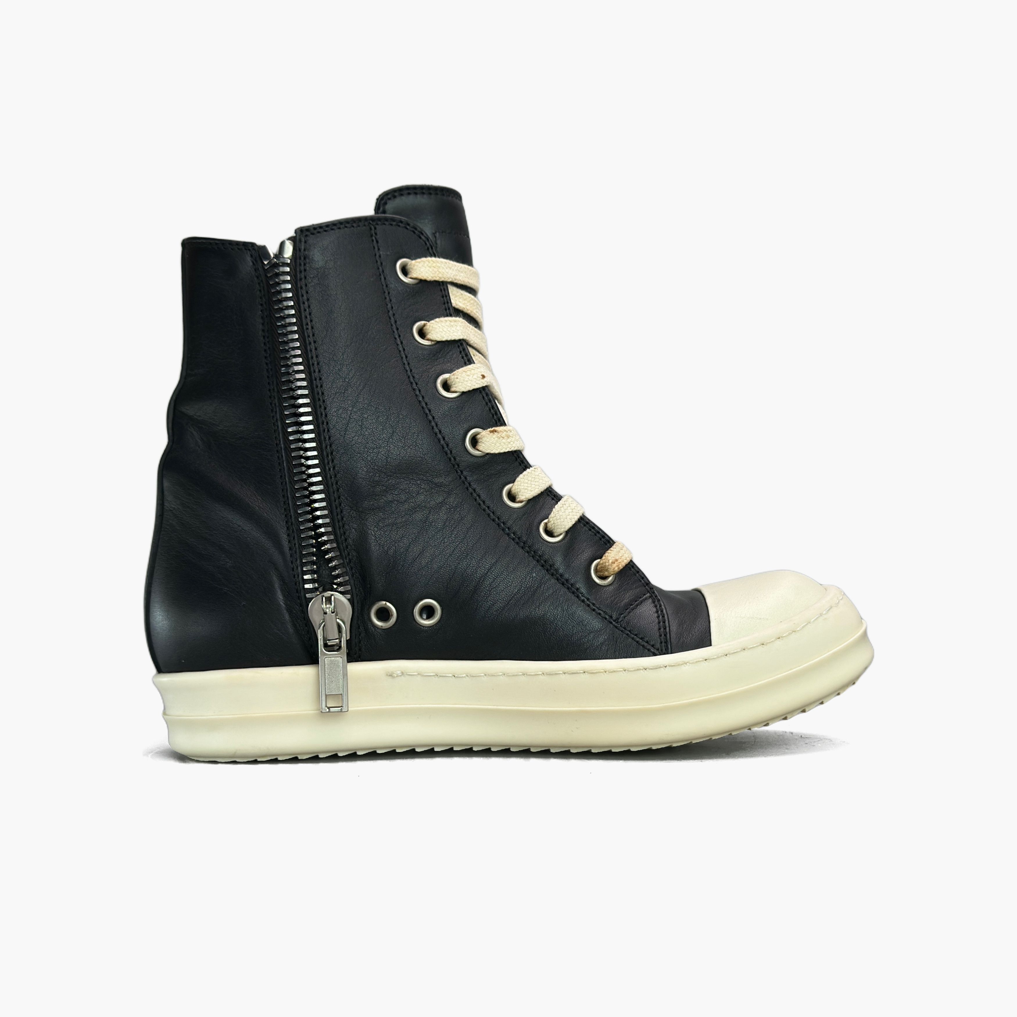 Rick Owens Rick Owens Leather High Top Sneakers Size 36 Size US 6 / IT 36 - 2 Thumbnail