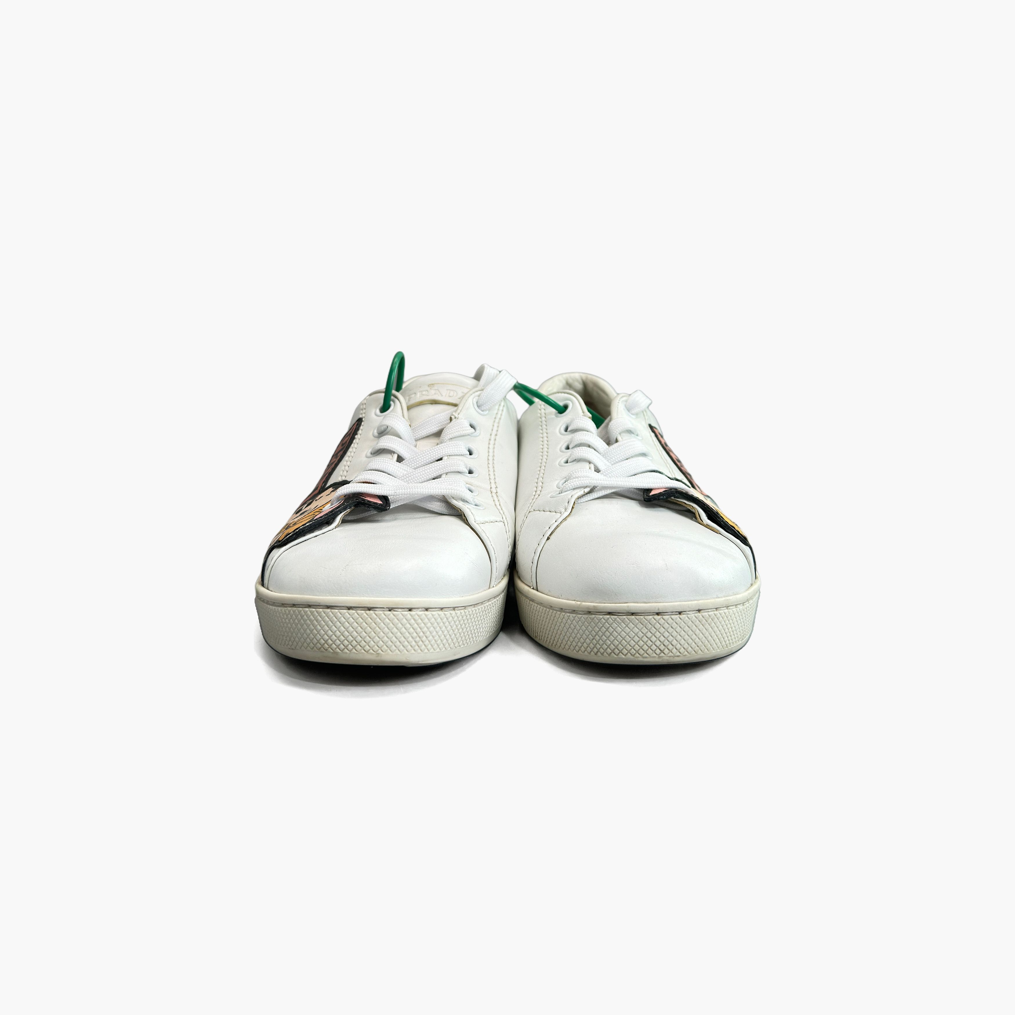 Prada Prada Comic Patch Low-Top Sneakers Size 38 Size US 8 / IT 38 - 5 Thumbnail