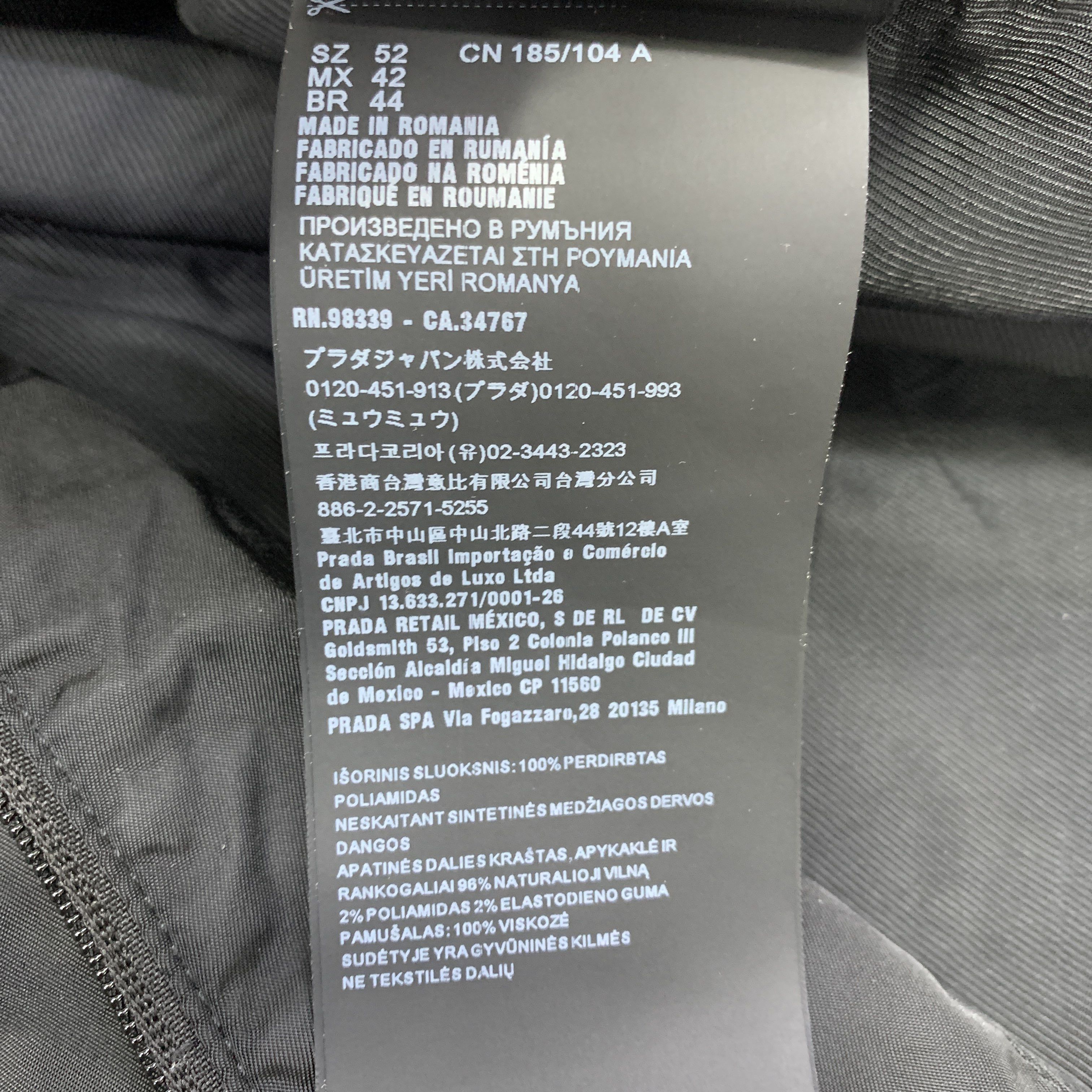 Prada Prada Re-Nylon Bomber Jacket Size L Size US L / EU 52-54 / 3 - 3 Thumbnail