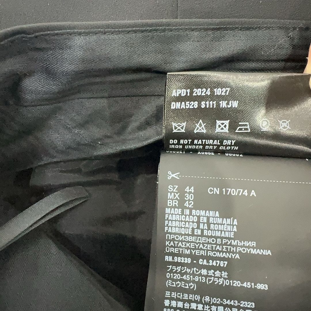 Prada Prada Black Casual Pants Size 28 Size US 28 / EU 44 - 4 Thumbnail